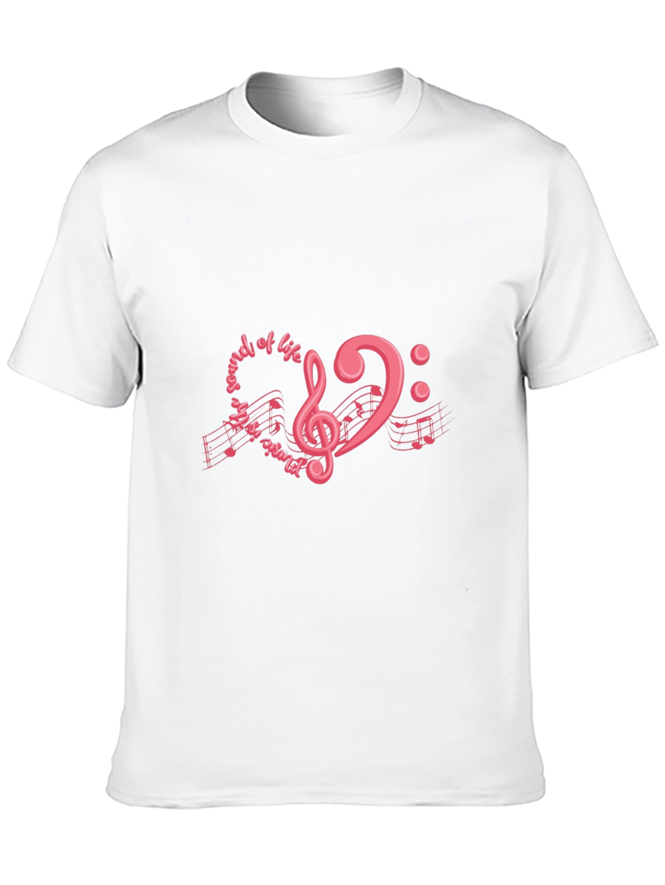Music is the Sound of Life Black T-Shirt