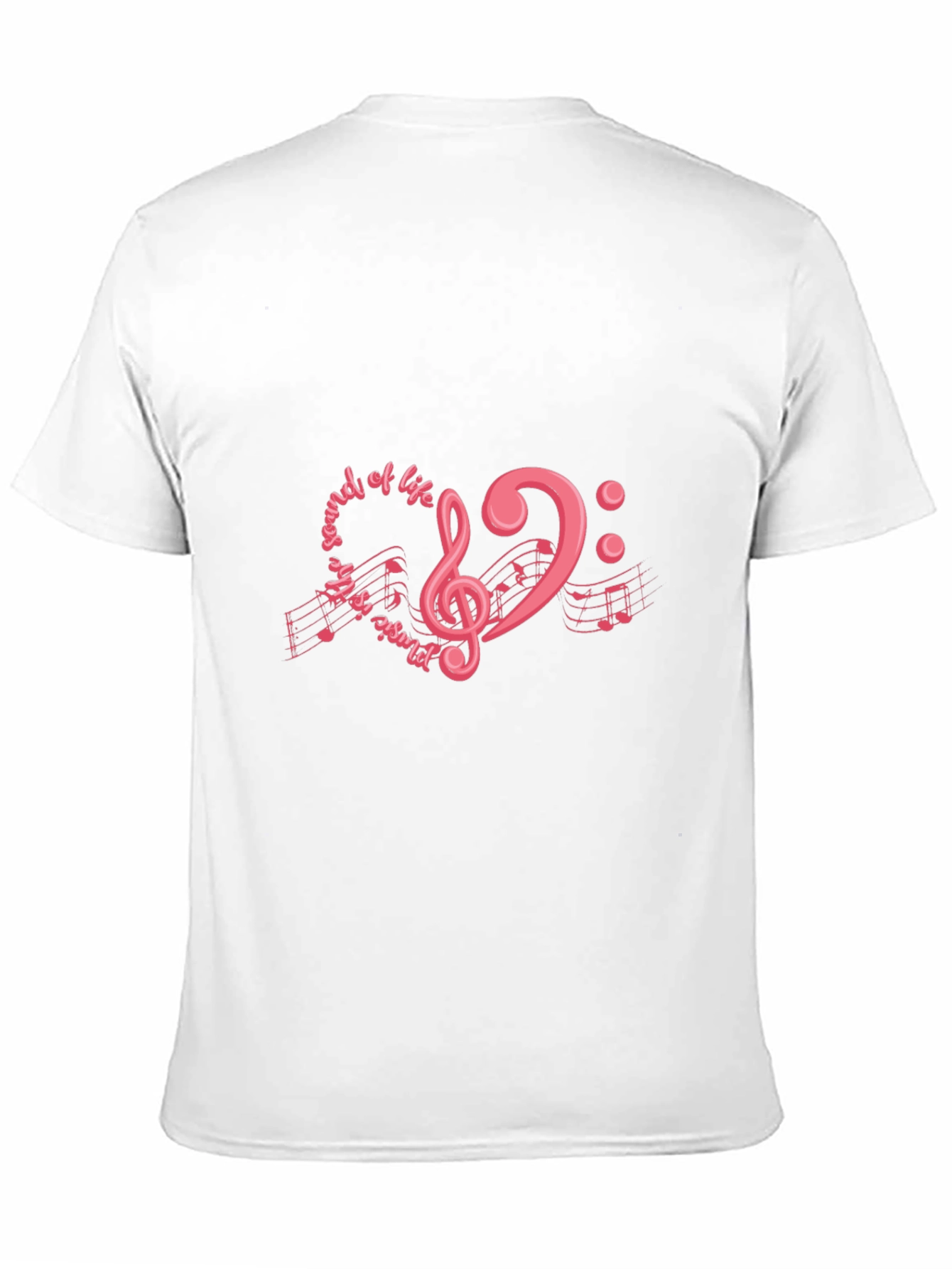 Music is the Sound of Life Black T-Shirt
