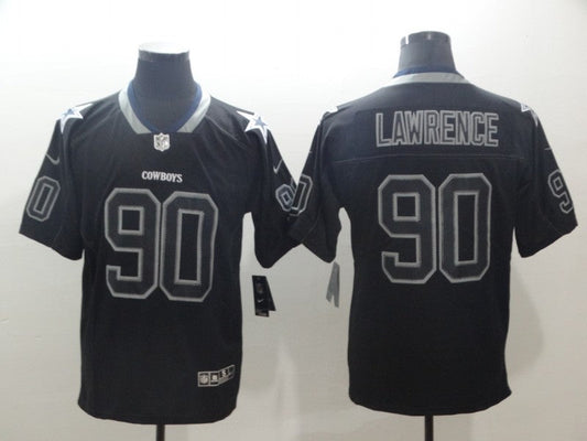 Men's Dallas Cowboys DeMarcus Lawrence #90 Black Player Game Jerseys
