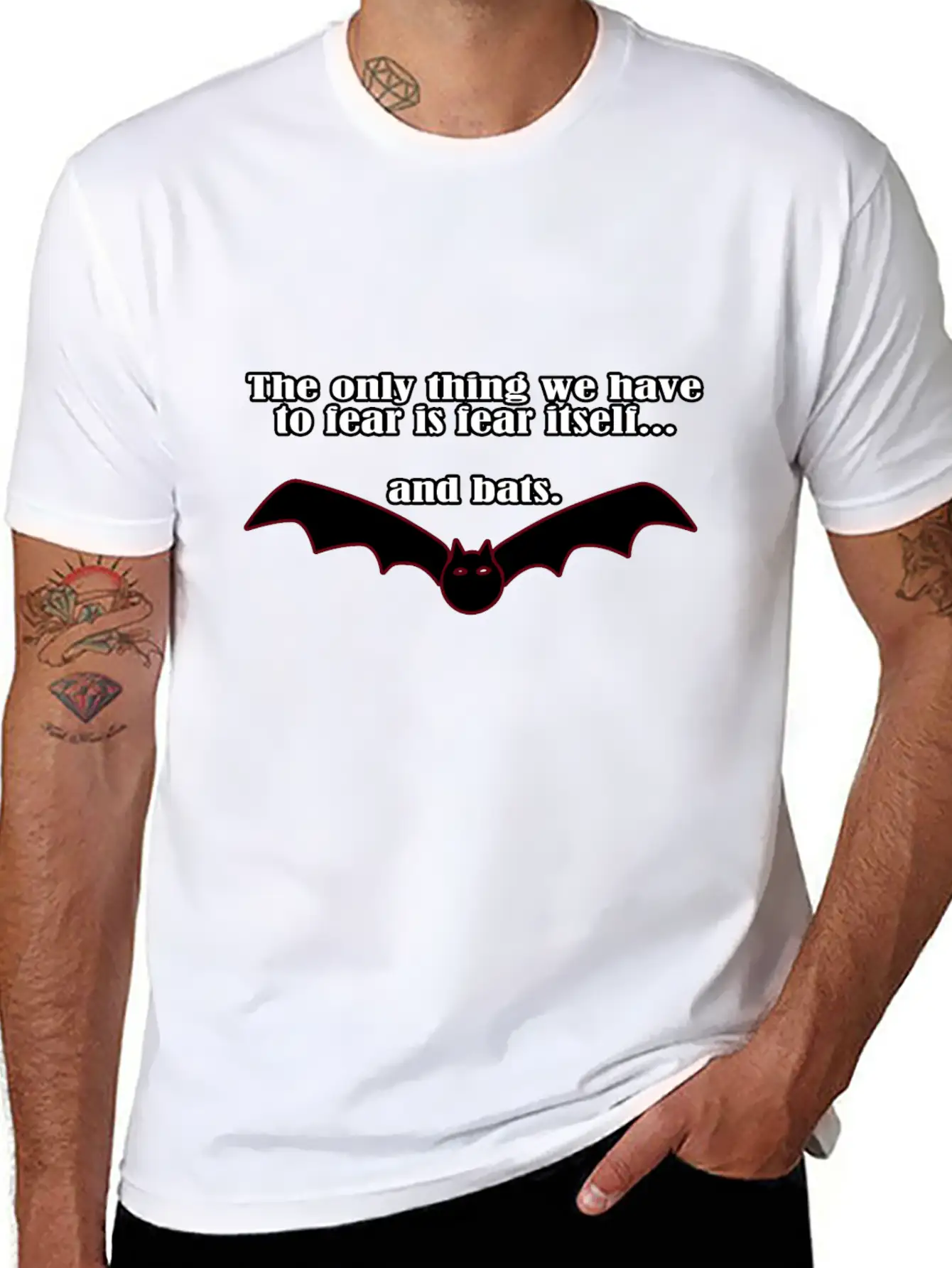 Fear Bats Stylish Everyday T-Shirt – Unisex Basic Cotton Tee