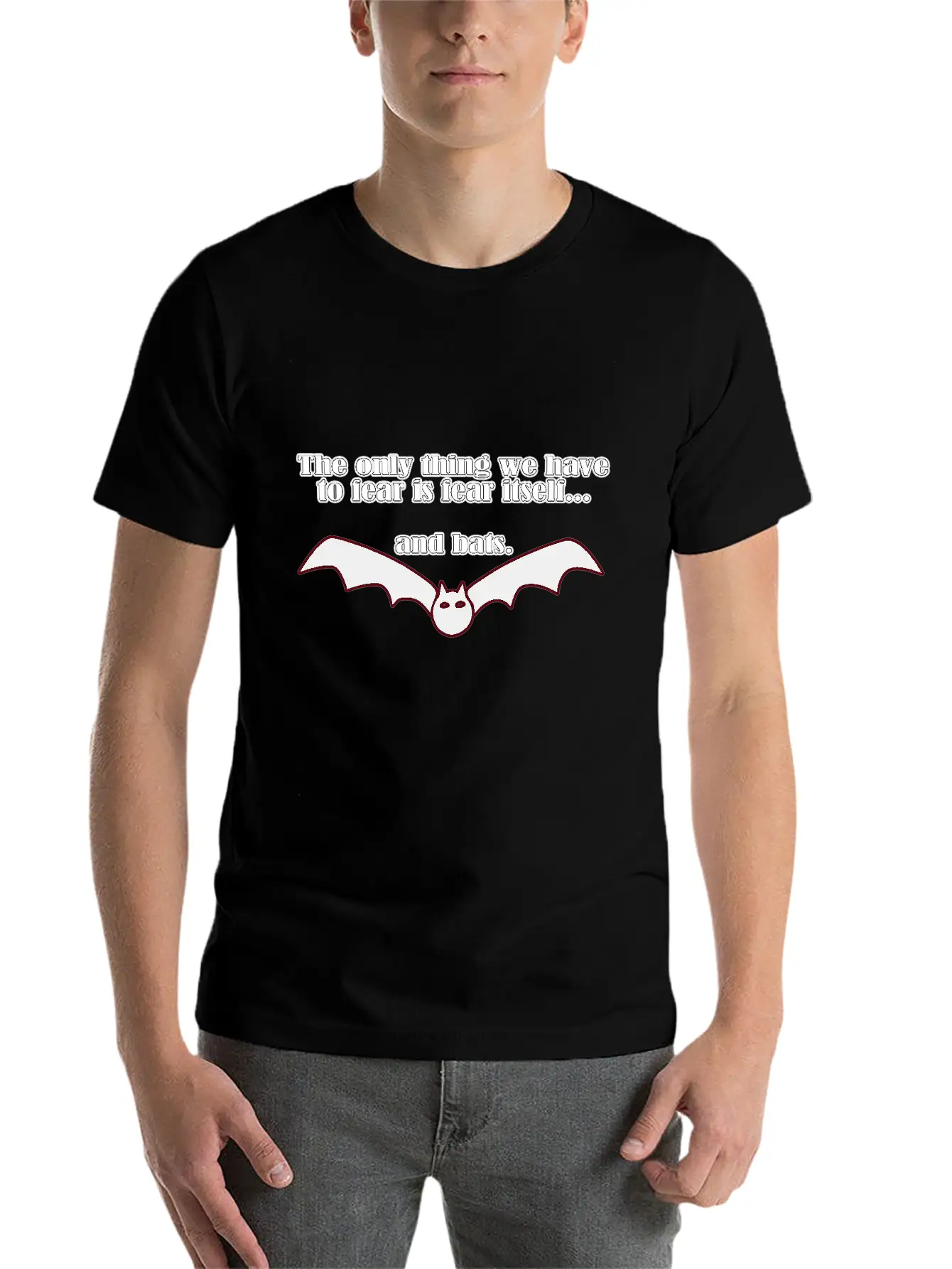 Fear Bats Stylish Everyday T-Shirt – Unisex Basic Cotton Tee