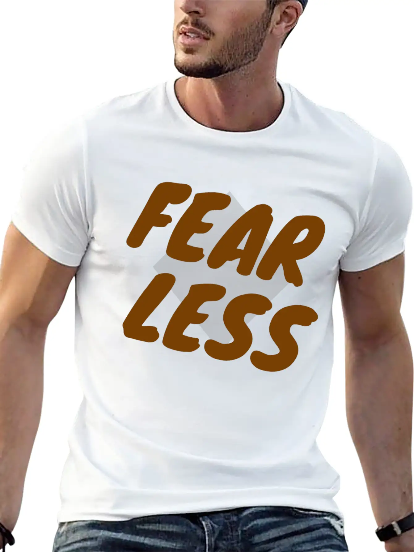 Fear Less Basic Graphic T-Shirt – Daily Comfort In Soft Cotton