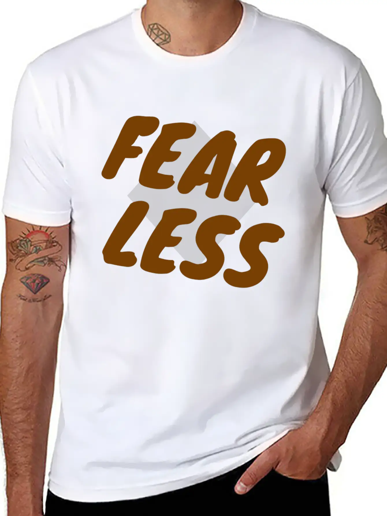 Fear Less Basic Graphic T-Shirt – Daily Comfort In Soft Cotton