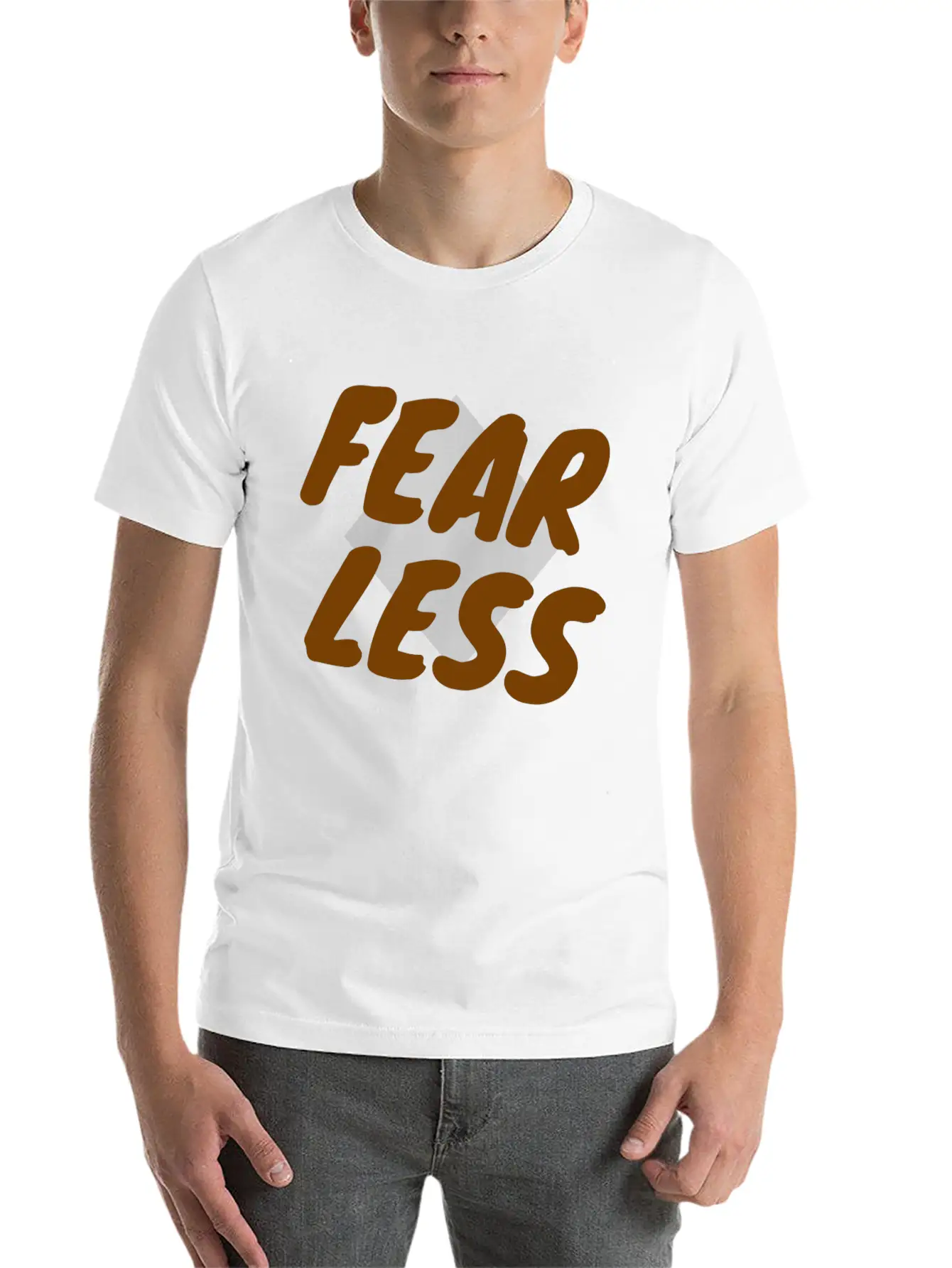 Fear Less Basic Graphic T-Shirt – Daily Comfort In Soft Cotton
