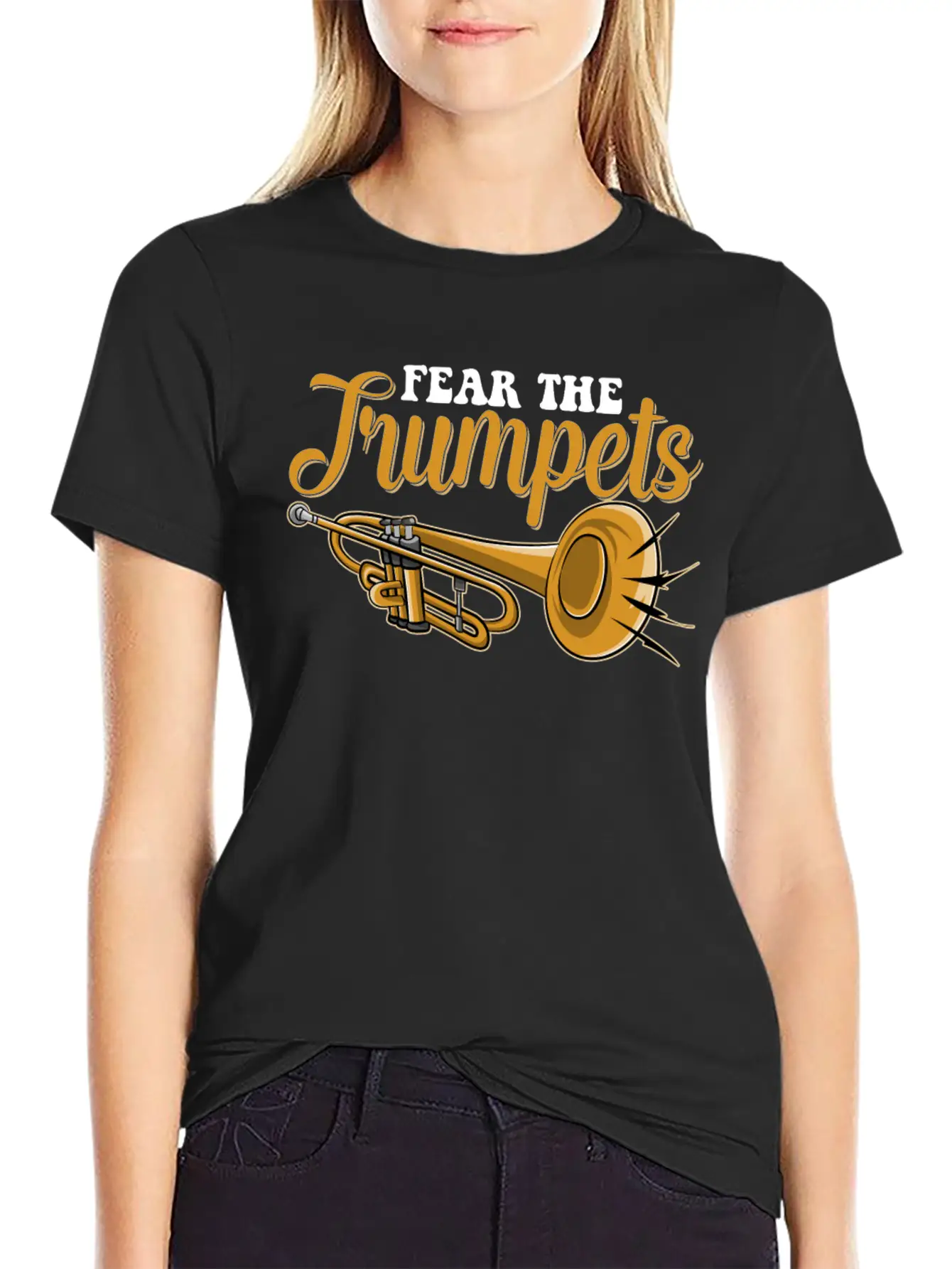 Fear The Trumpets Unisex Short Sleeve Soft Cotton T-Shirt – Casual Everyday Wear