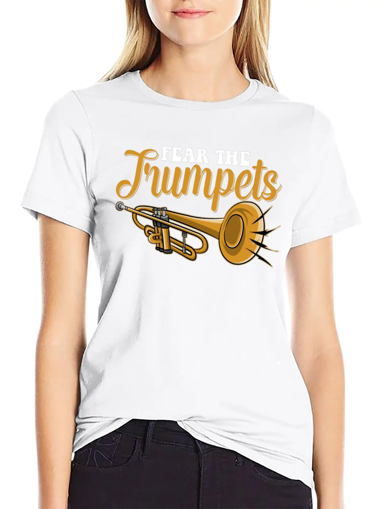 Fear The Trumpets Unisex Short Sleeve Soft Cotton T-Shirt – Casual Everyday Wear