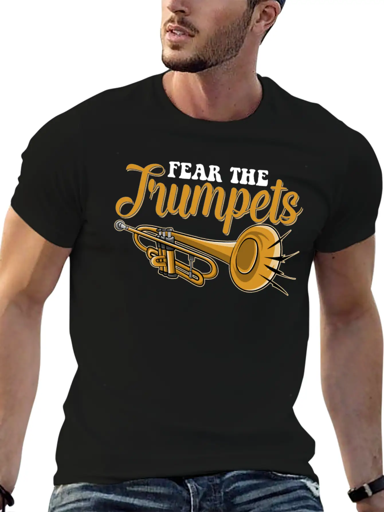 Fear The Trumpets Unisex Short Sleeve Soft Cotton T-Shirt – Casual Everyday Wear