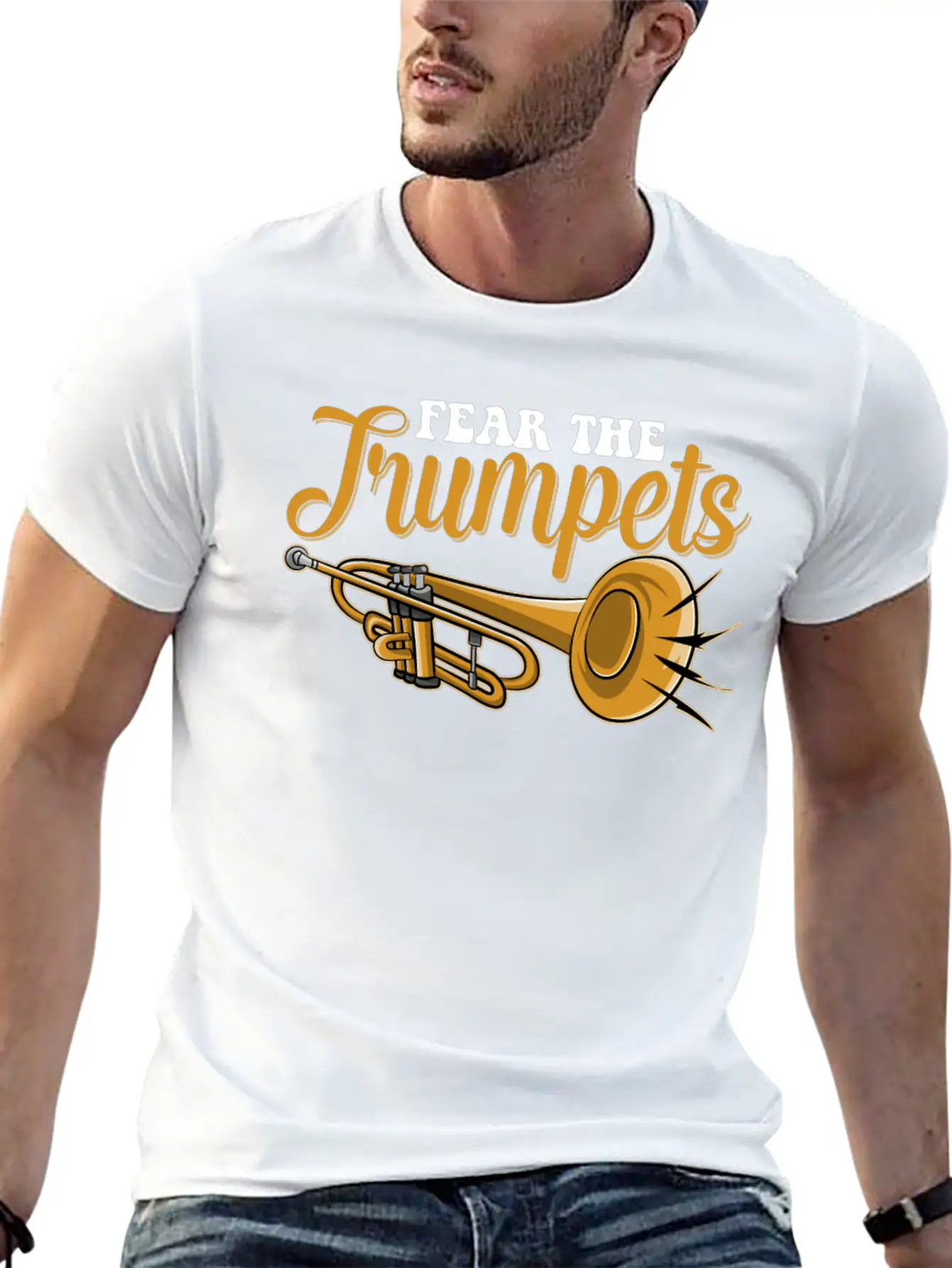 Fear The Trumpets Unisex Short Sleeve Soft Cotton T-Shirt – Casual Everyday Wear