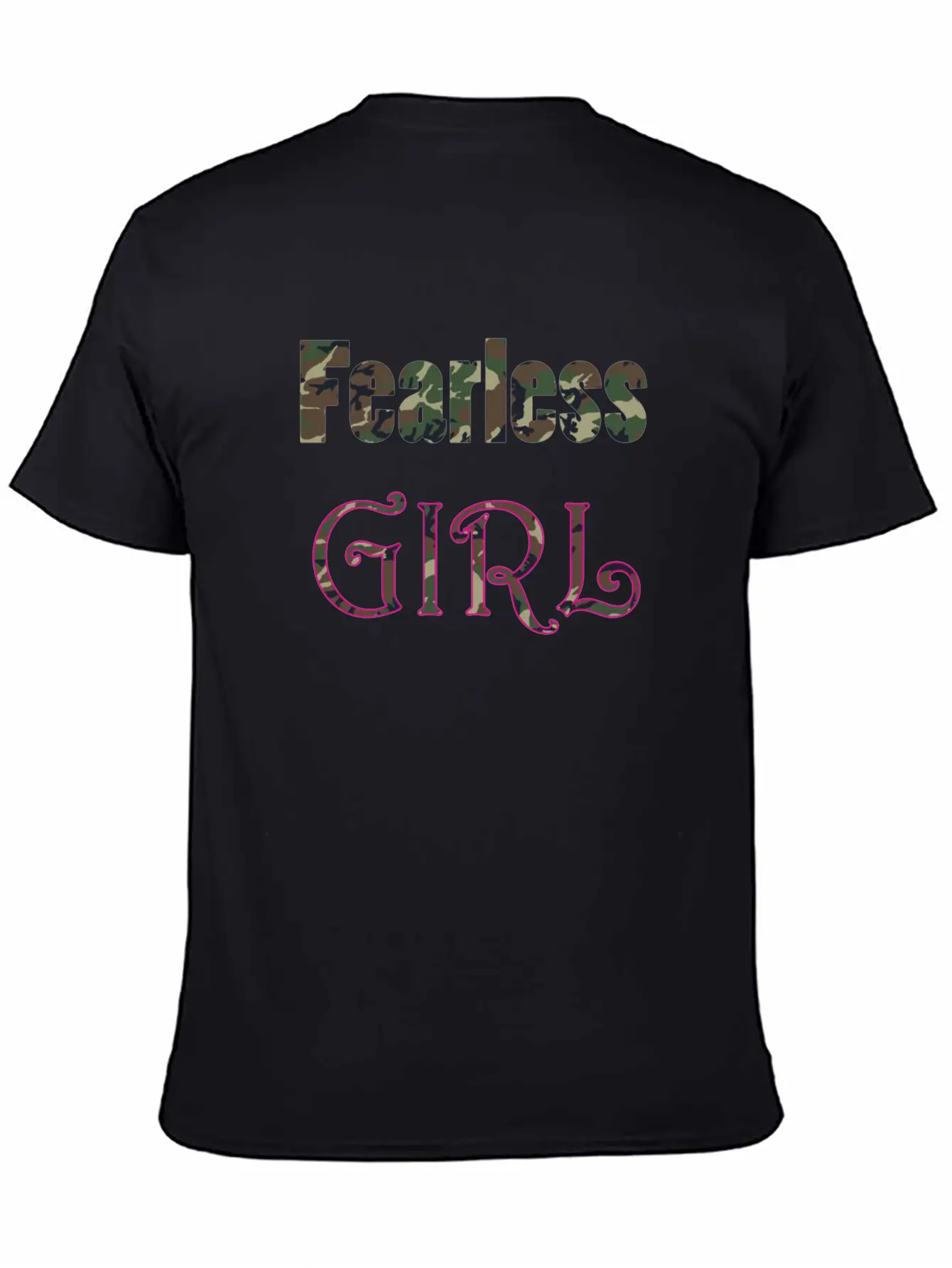 Fearless Girl For Brave Girls And Women Design Basic Graphic T-Shirt – Daily Comfort In Soft Cotton