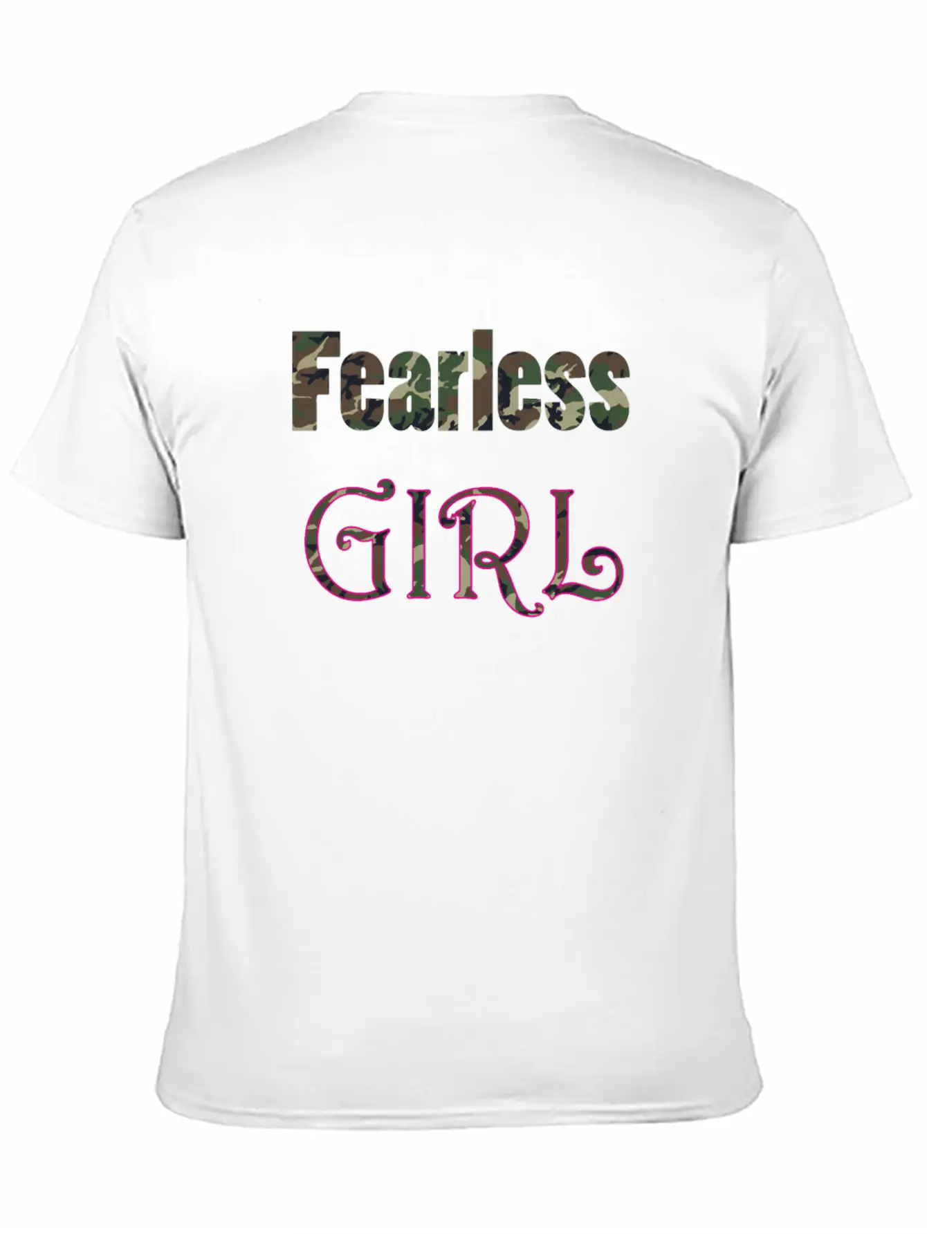 Fearless Girl For Brave Girls And Women Design Basic Graphic T-Shirt – Daily Comfort In Soft Cotton