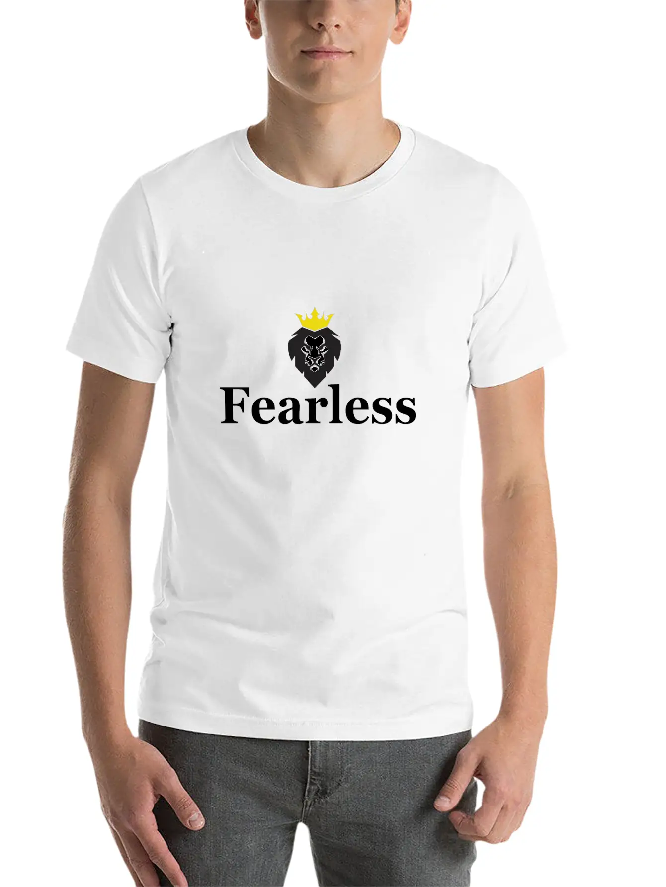 Fearless Unisex Short Sleeve Soft Cotton T-Shirt – Casual Everyday Wear