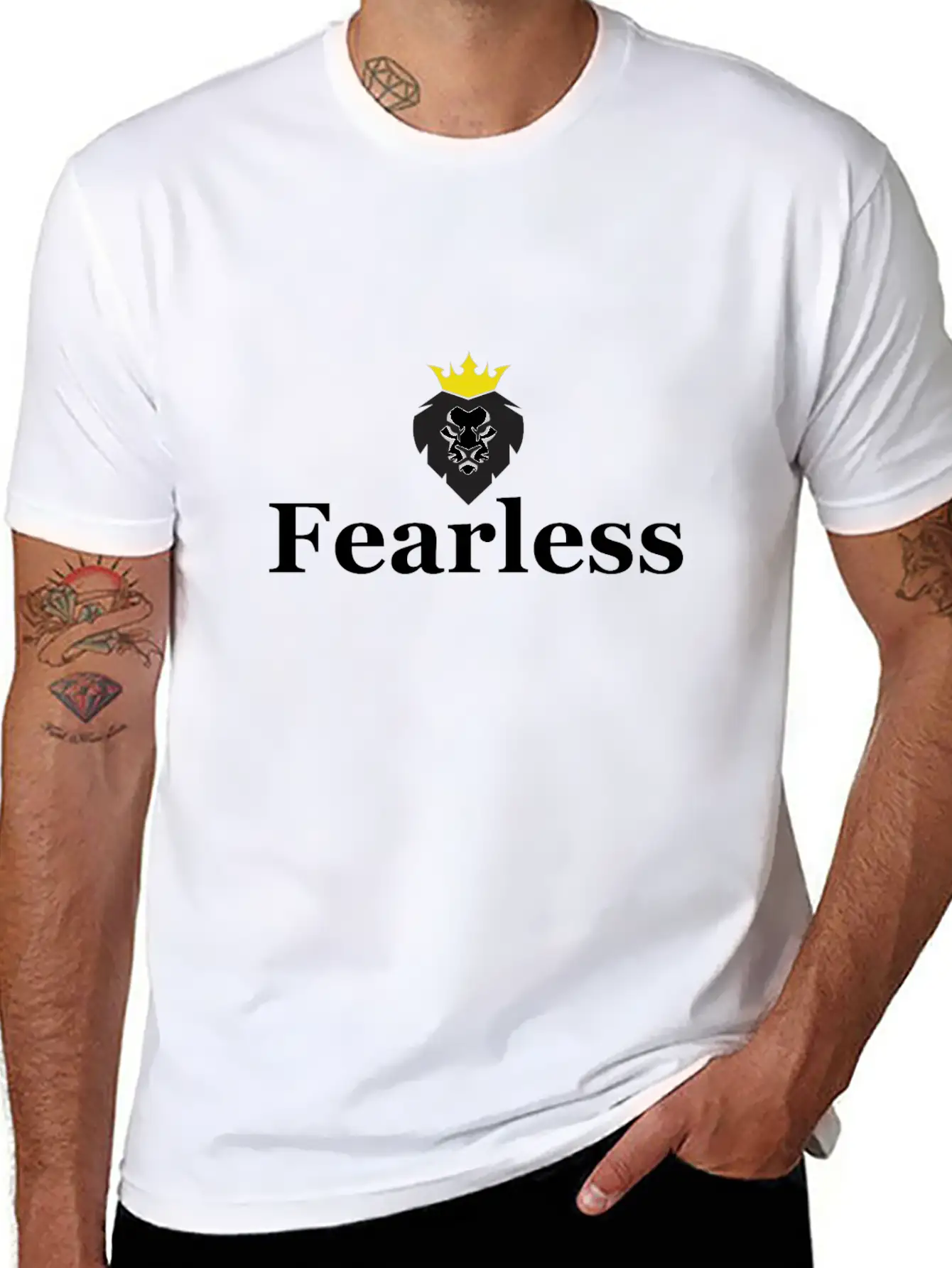 Fearless Unisex Short Sleeve Soft Cotton T-Shirt – Casual Everyday Wear