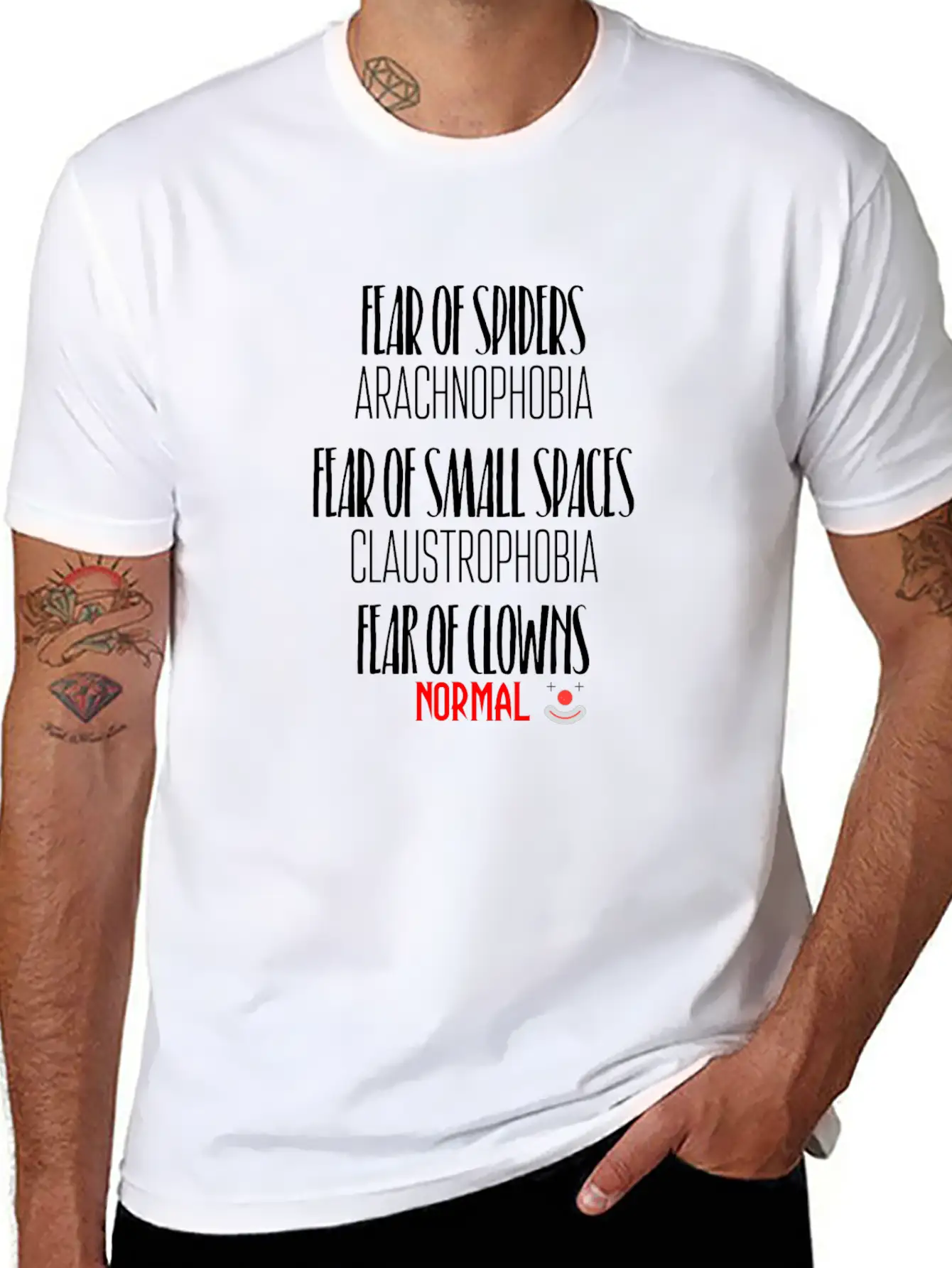 Fears Unisex Short Sleeve Soft Cotton T-Shirt – Casual Everyday Wear