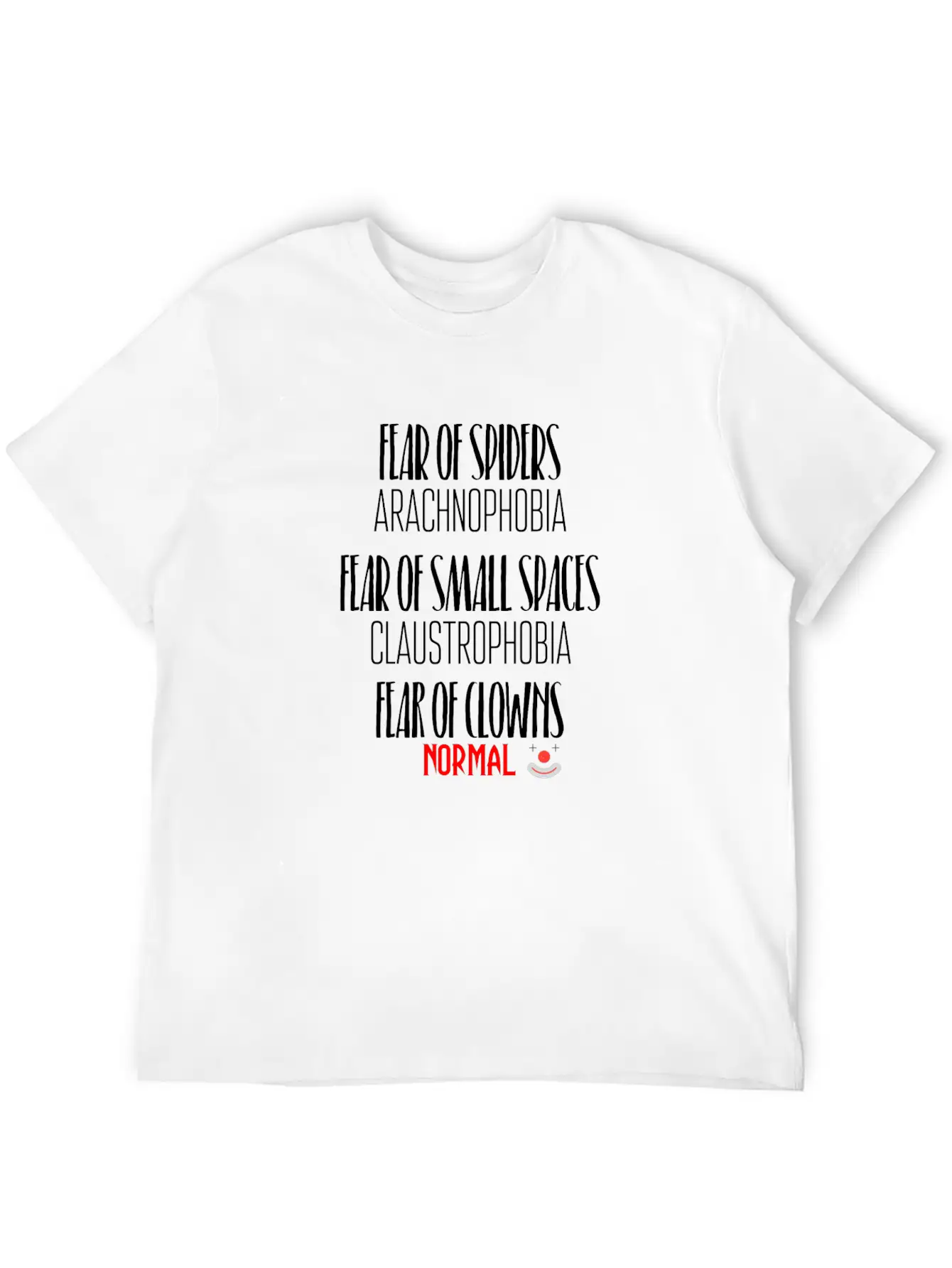 Fears Unisex Short Sleeve Soft Cotton T-Shirt – Casual Everyday Wear