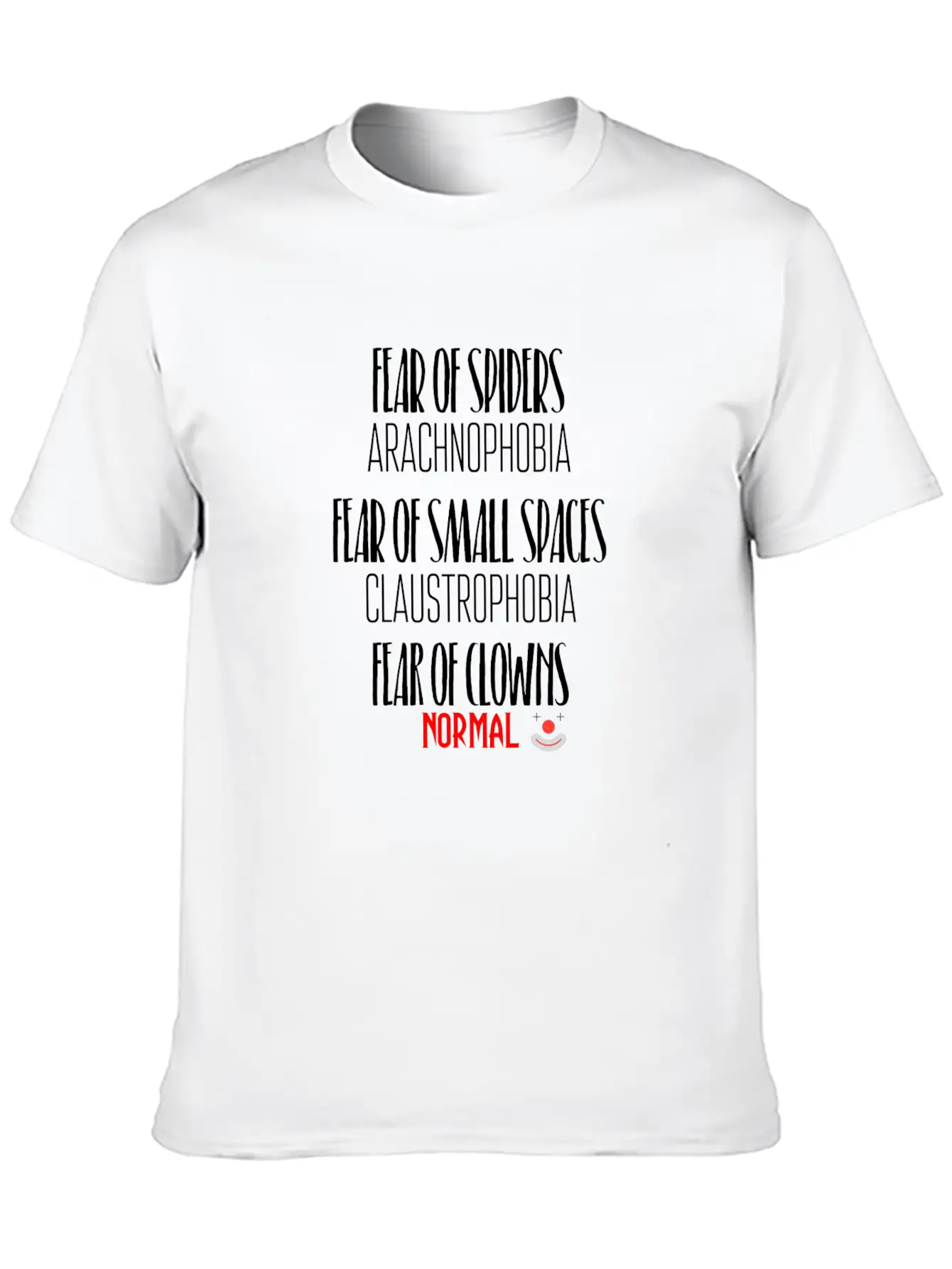 Fears Unisex Short Sleeve Soft Cotton T-Shirt – Casual Everyday Wear