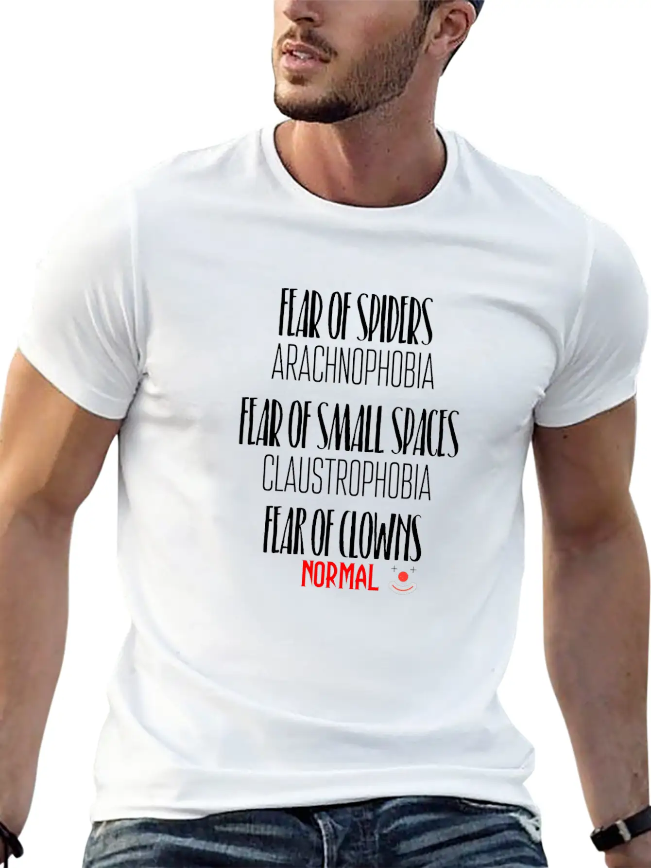 Fears Unisex Short Sleeve Soft Cotton T-Shirt – Casual Everyday Wear
