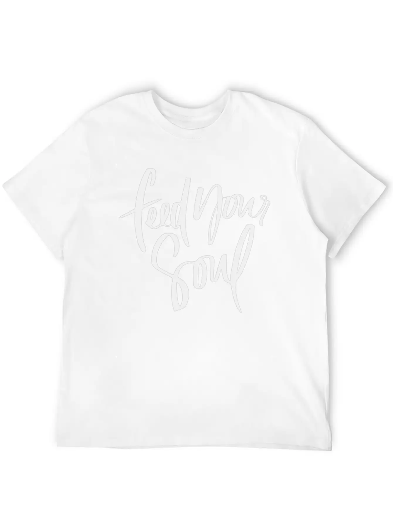 Feed Your Soul Unisex Short Sleeve Soft Cotton T-Shirt – Casual Everyday Wear