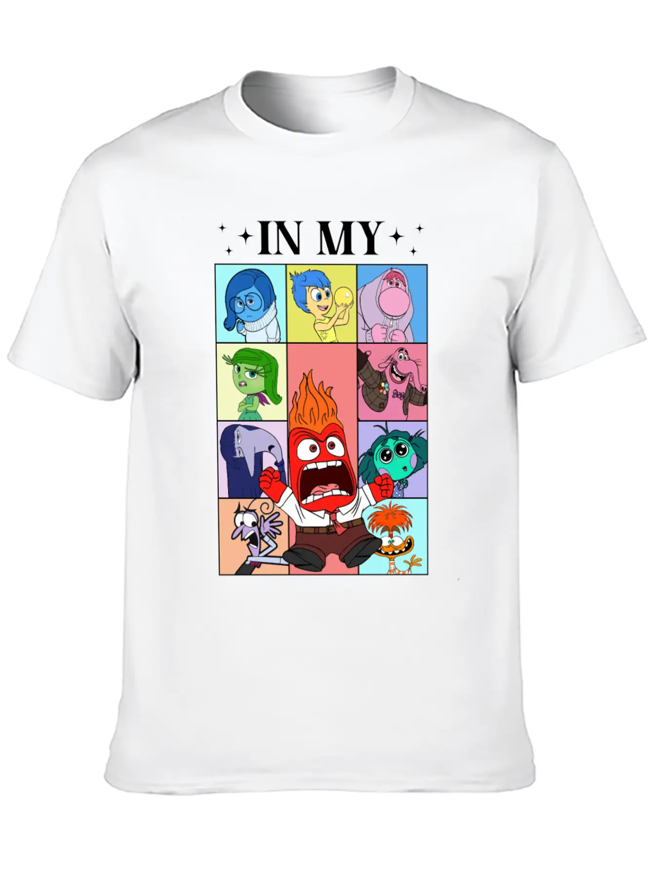 Feel Every Emotion Inside Out Emotional Adventure Basic Graphic T-Shirt – Daily Comfort In Soft Cotton