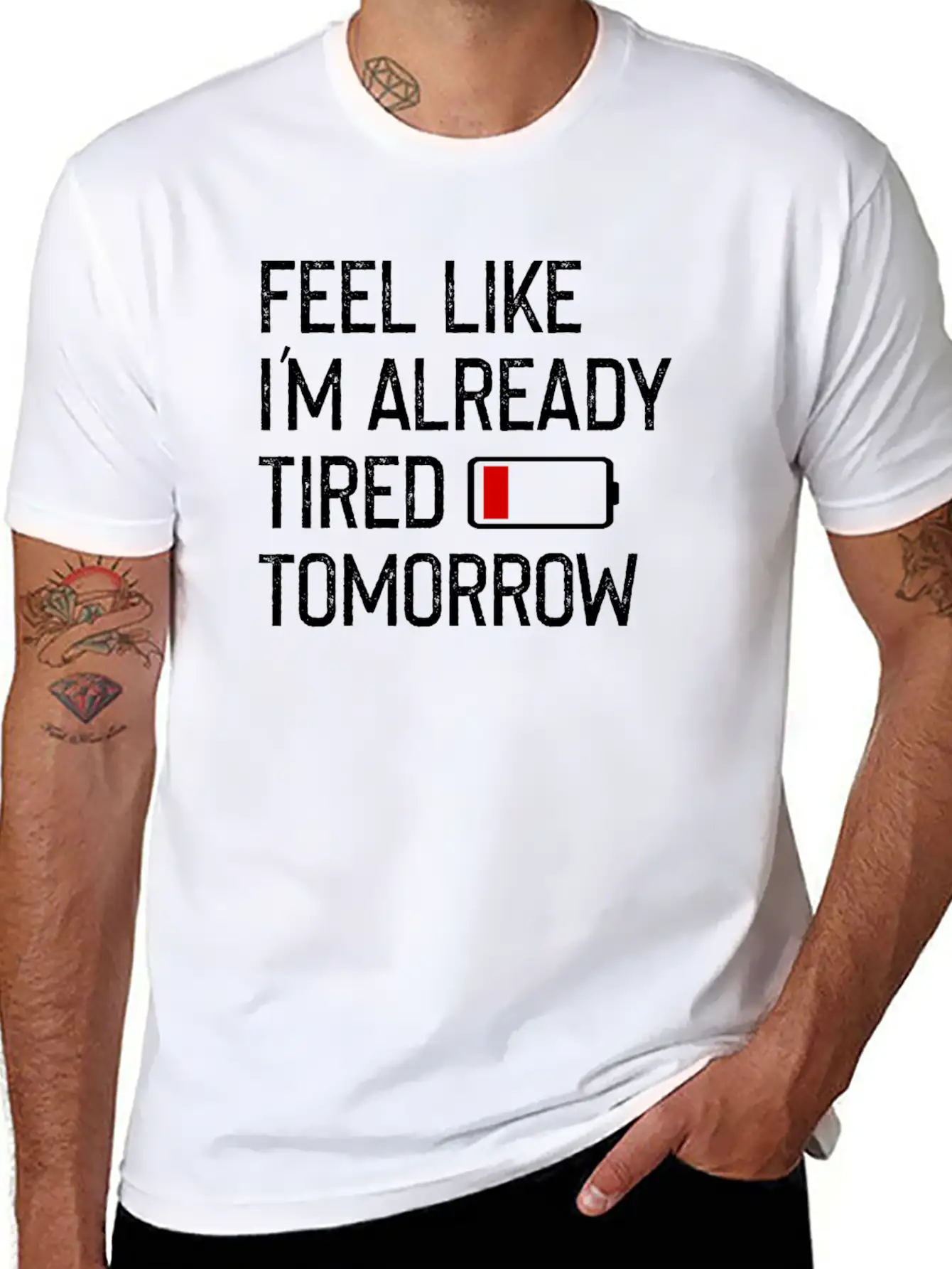 Feel Like I M Already Tired Tomorrow Shirt Basic Graphic T-Shirt – Daily Comfort In Soft Cotton