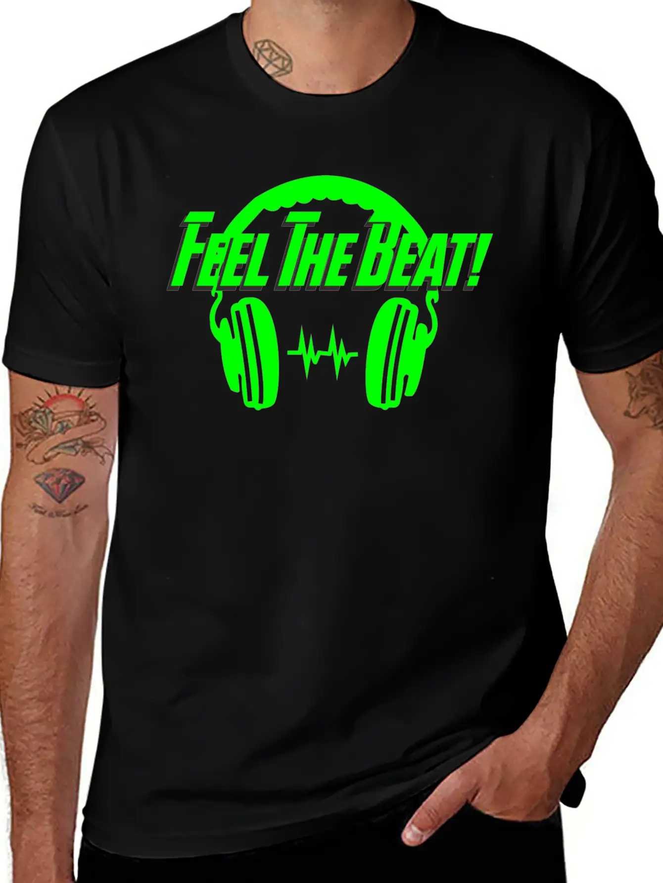 Feel The Beat Unisex Casual T-Shirt – Clean Design For Daily Comfort
