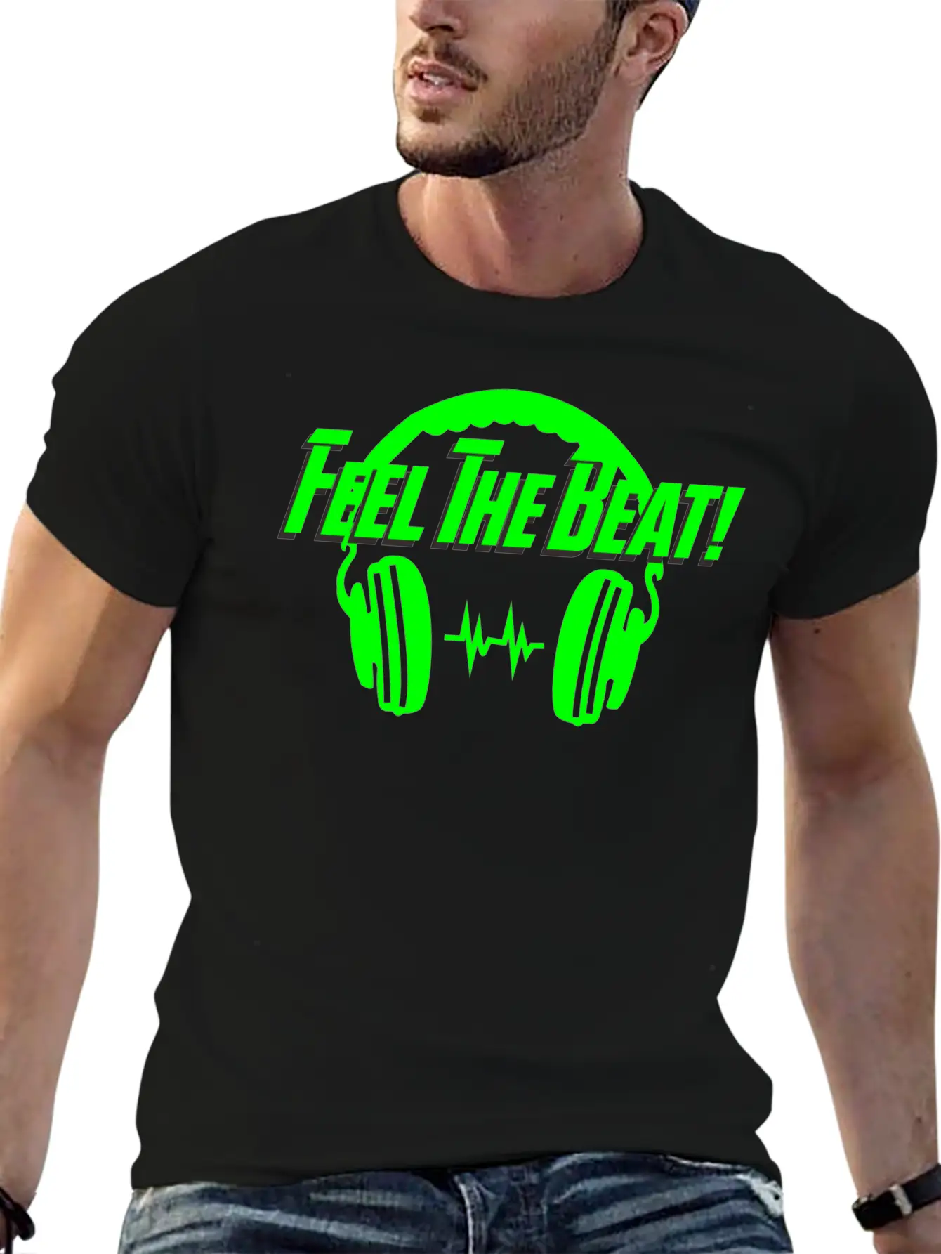 Feel The Beat Unisex Casual T-Shirt – Clean Design For Daily Comfort