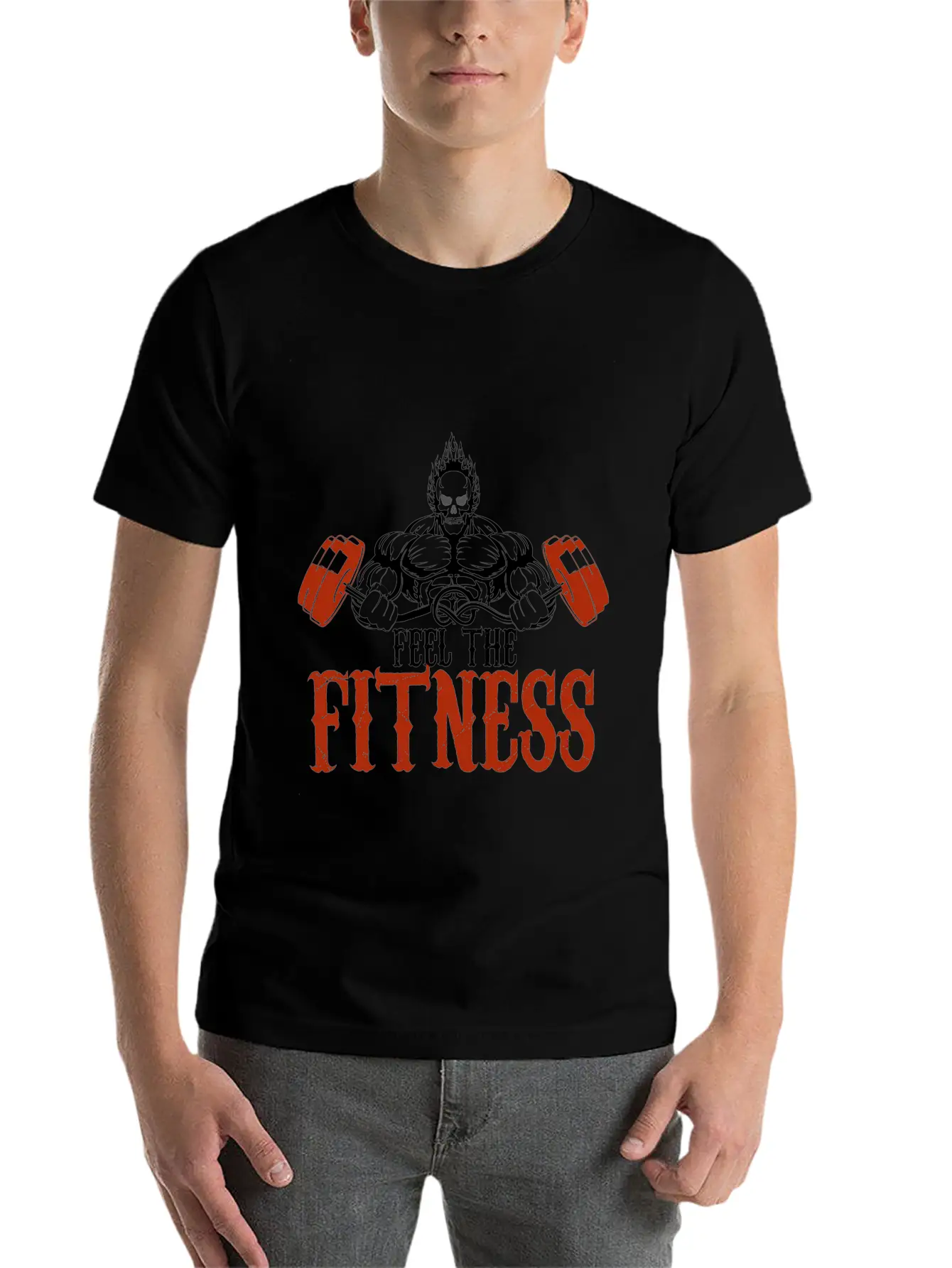 Feel The Fitness Stylish Everyday T-Shirt – Unisex Basic Cotton Tee