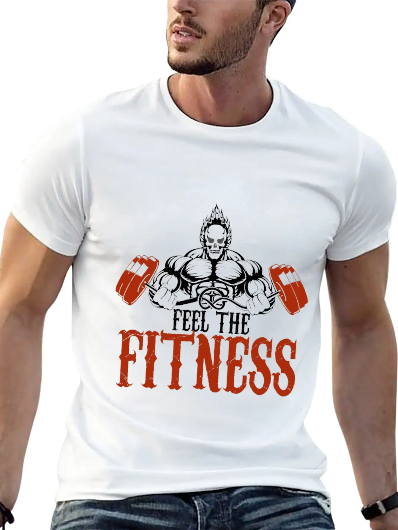 Feel The Fitness Stylish Everyday T-Shirt – Unisex Basic Cotton Tee
