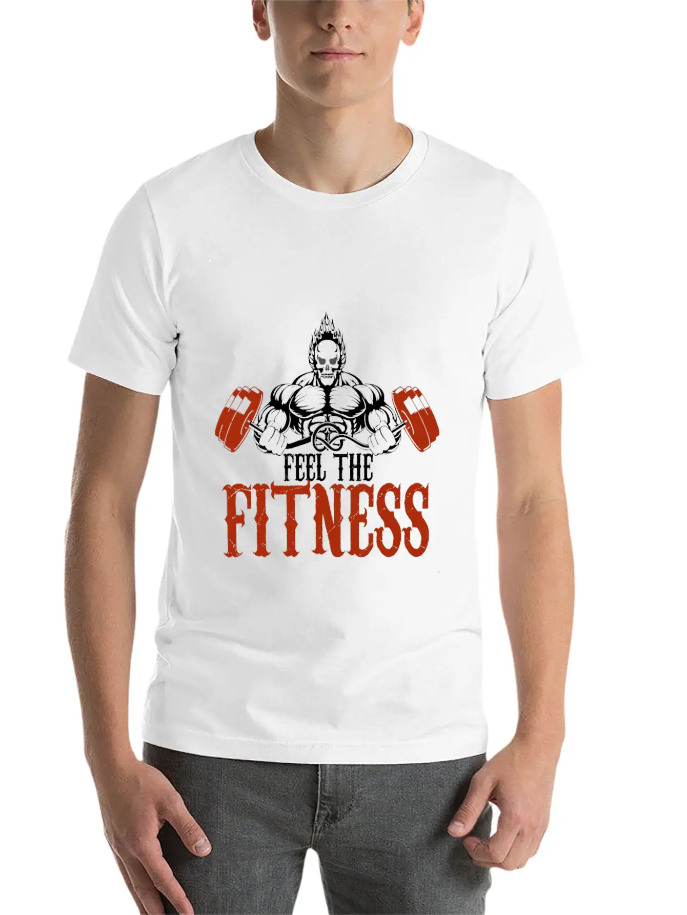 Feel The Fitness Stylish Everyday T-Shirt – Unisex Basic Cotton Tee