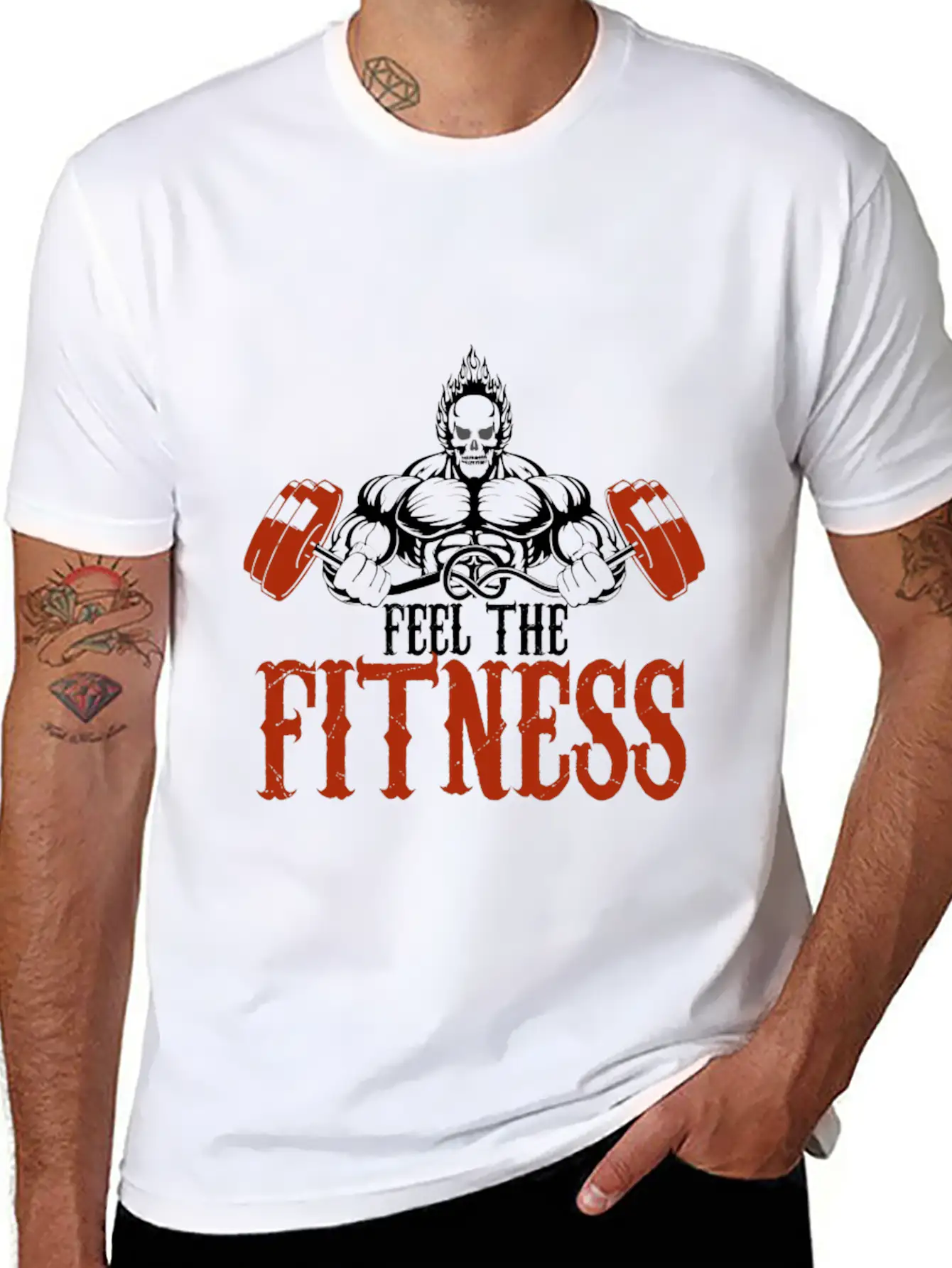 Feel The Fitness Stylish Everyday T-Shirt – Unisex Basic Cotton Tee