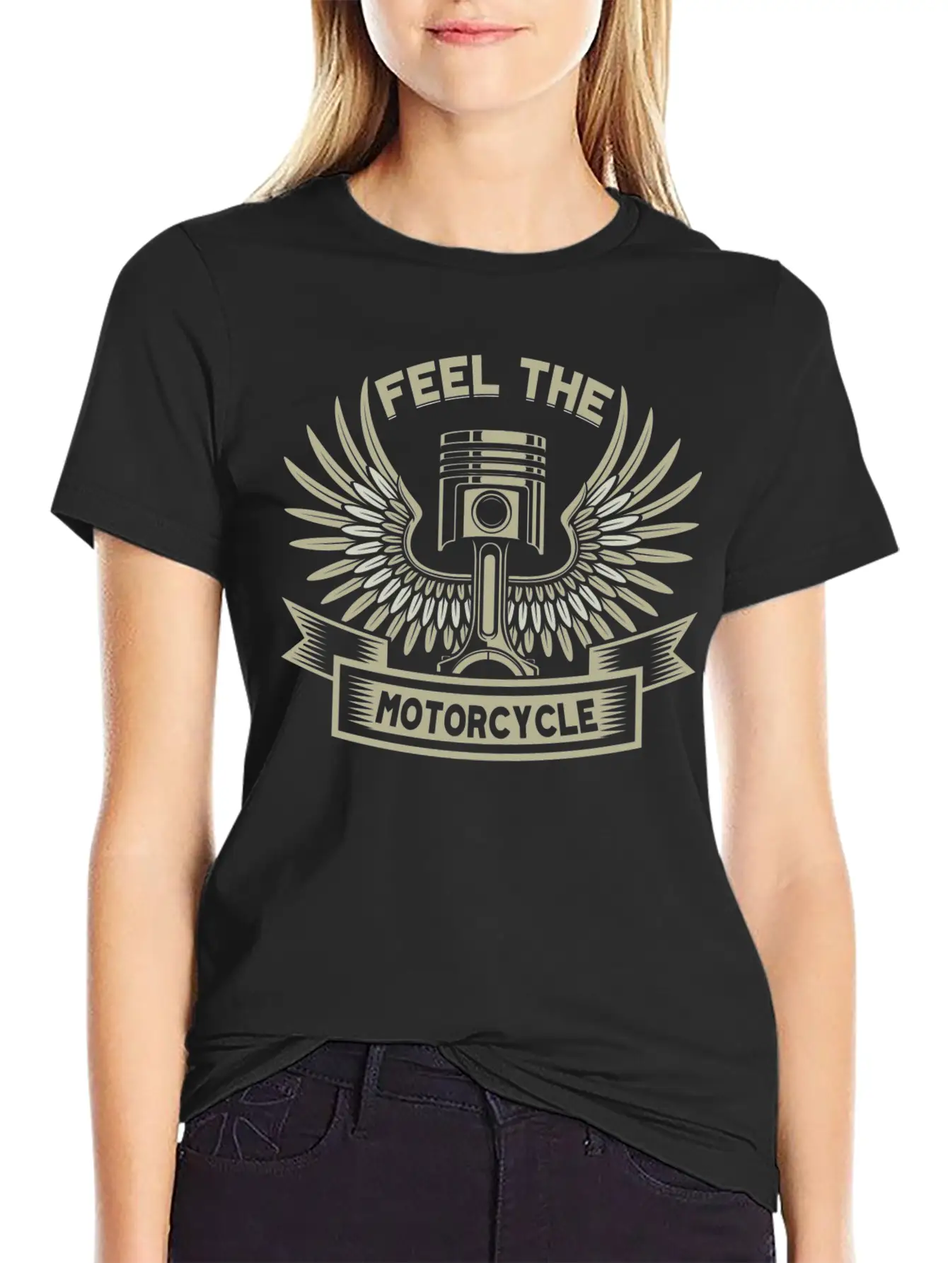 Feel The Motorcycle Basic Graphic T-Shirt – Daily Comfort In Soft Cotton