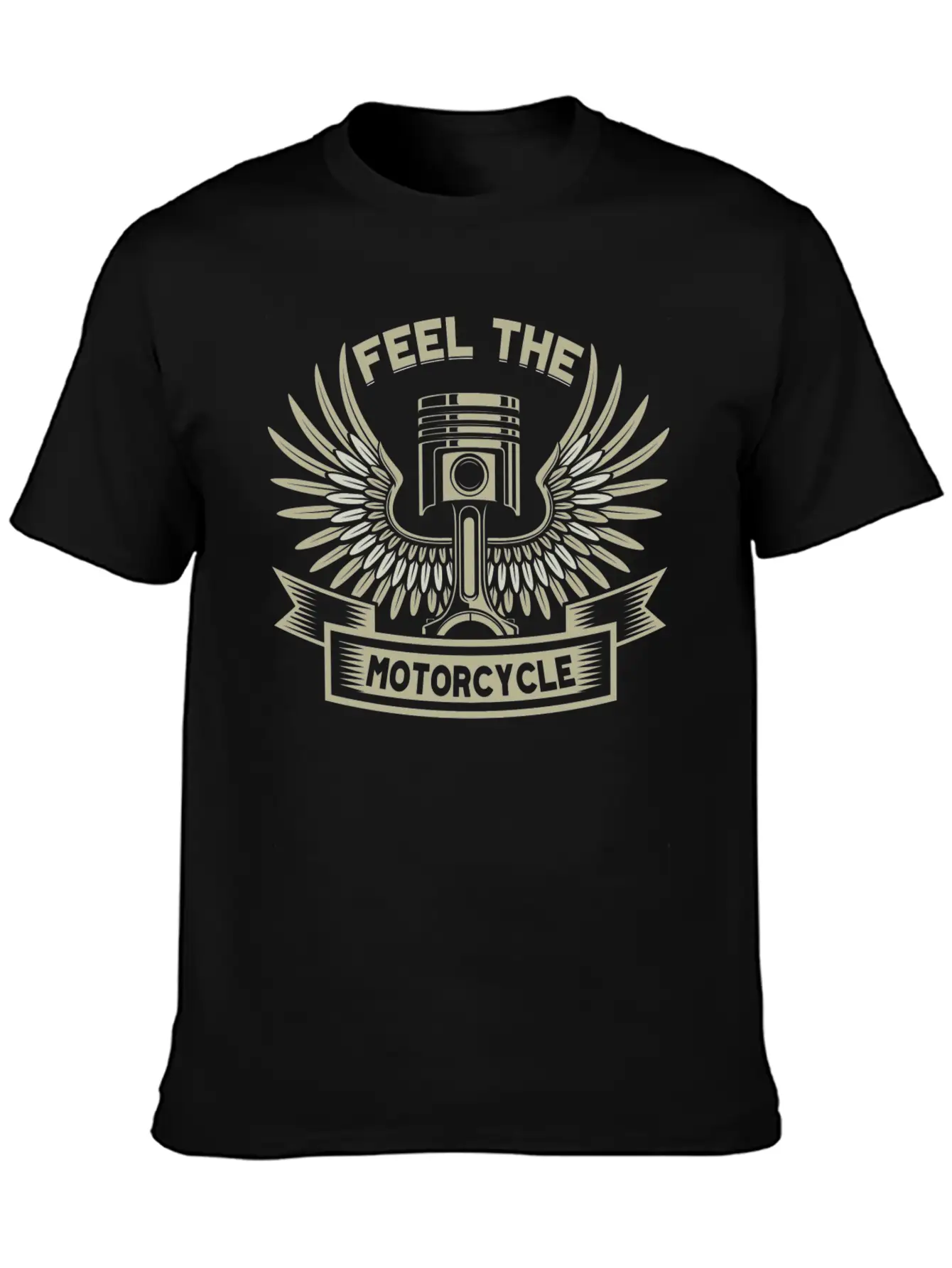 Feel The Motorcycle Basic Graphic T-Shirt – Daily Comfort In Soft Cotton
