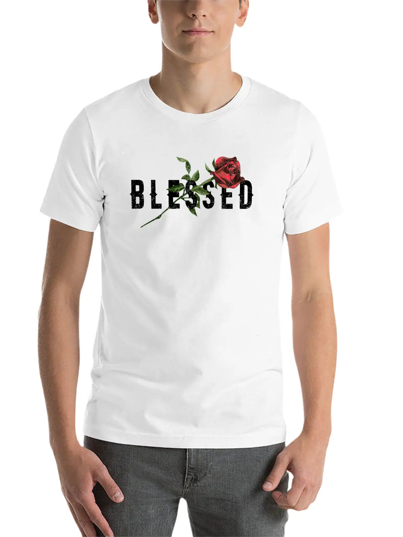 Feeling Blessed Unisex Short Sleeve Soft Cotton T-Shirt – Casual Everyday Wear