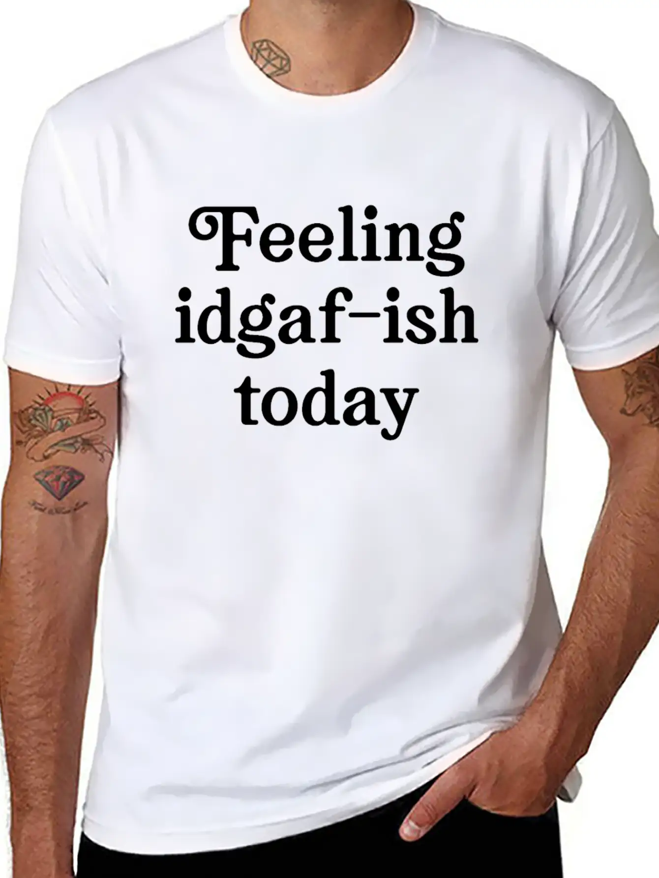 Feeling IDGAF-ish Today Comfortable Minimalist Graphic Tee – Summer Style Essential