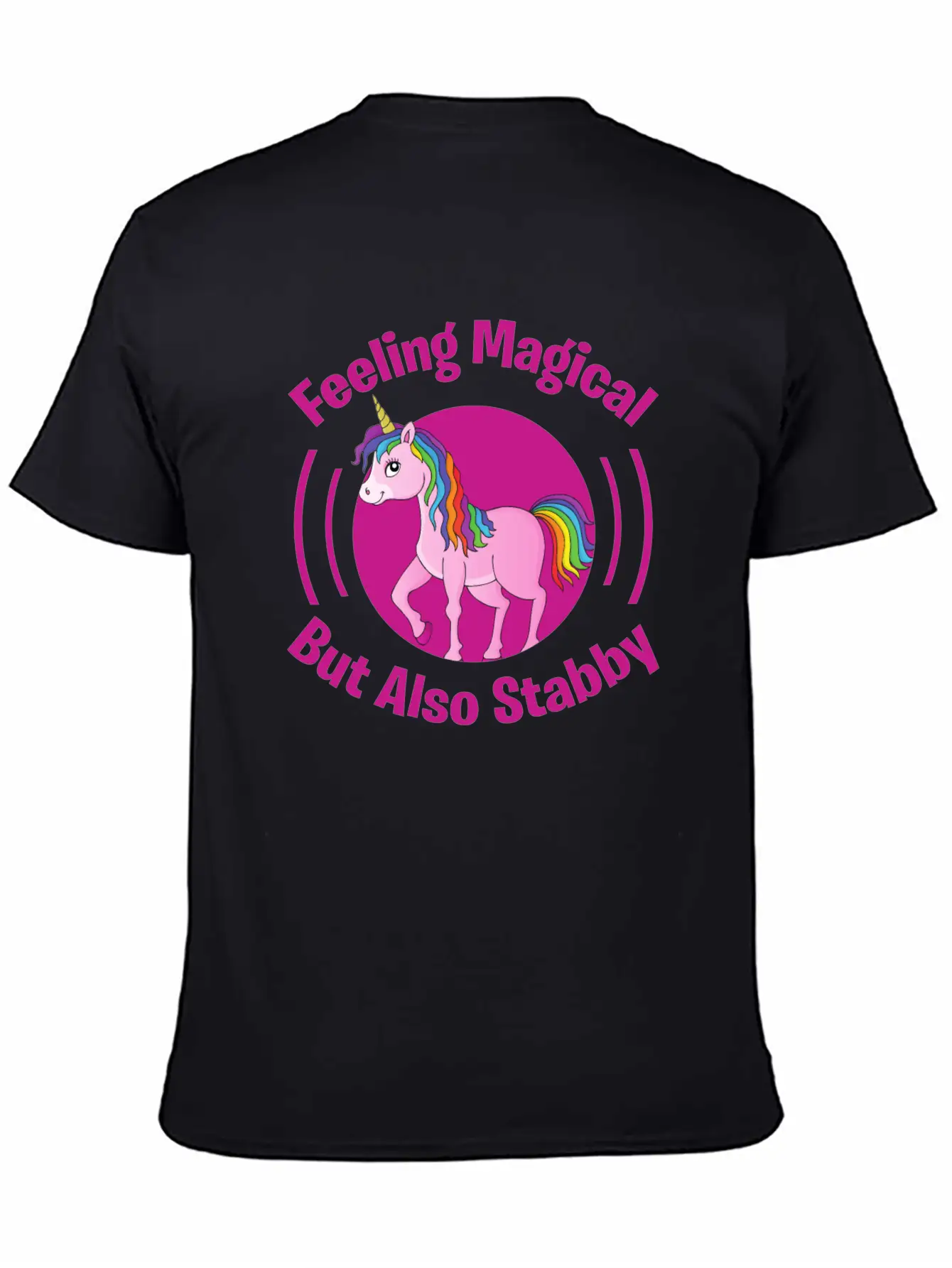 Feeling Magical But Also Stabby Basic Graphic T-Shirt – Daily Comfort In Soft Cotton
