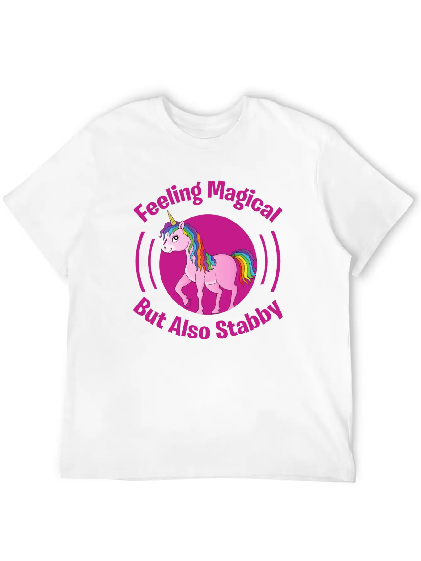 Feeling Magical But Also Stabby Basic Graphic T-Shirt – Daily Comfort In Soft Cotton
