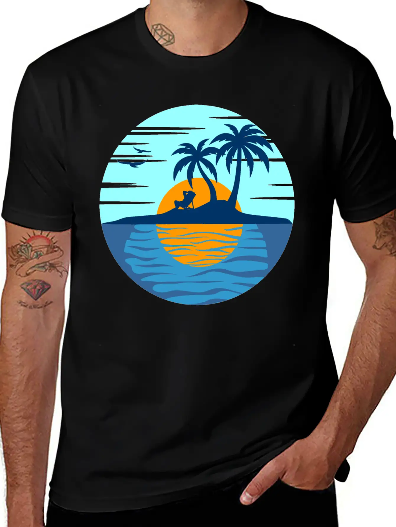 Feeling The Summer Comfortable Minimalist Graphic Tee – Summer Style Essential