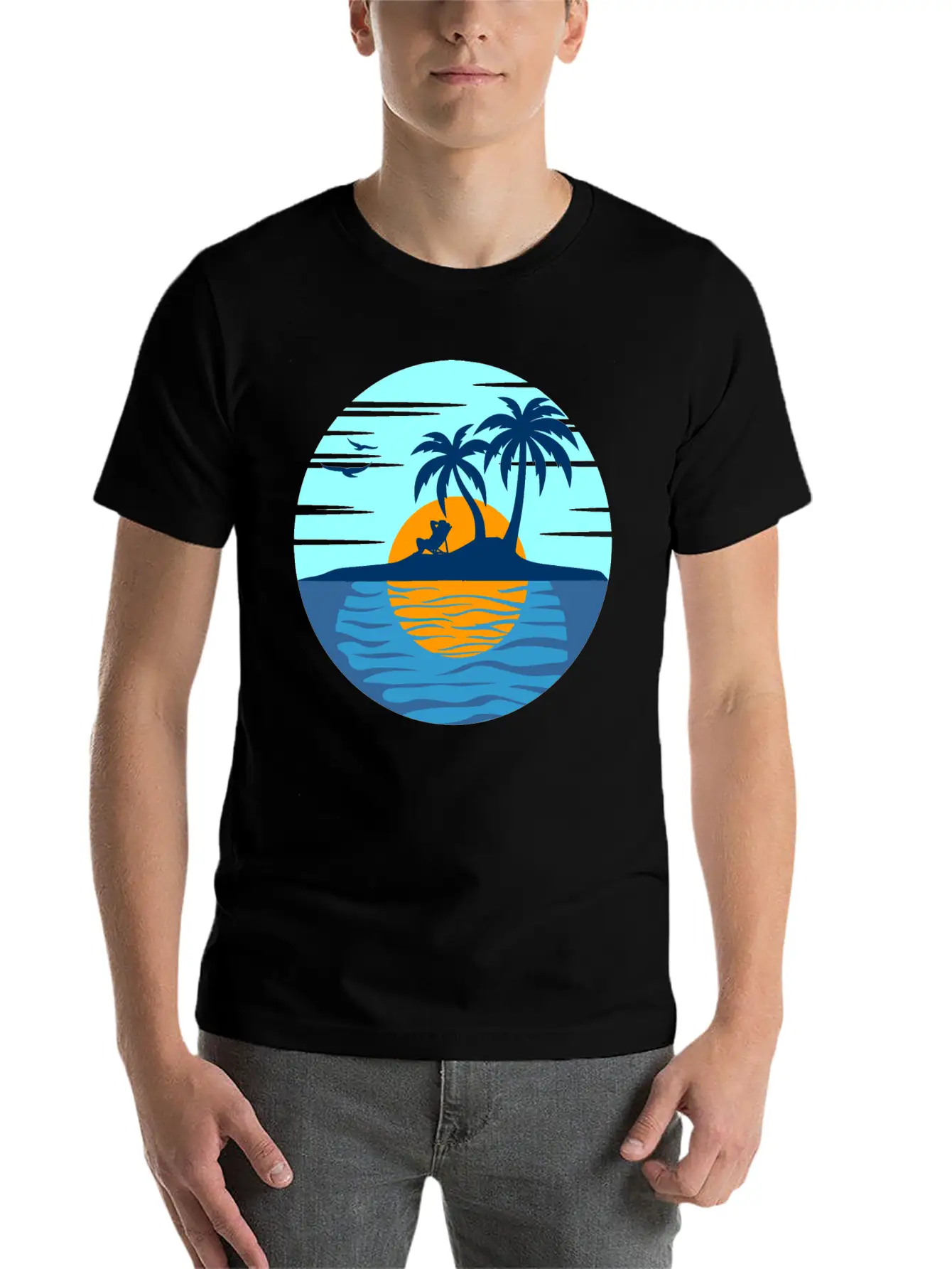 Feeling The Summer Comfortable Minimalist Graphic Tee – Summer Style Essential