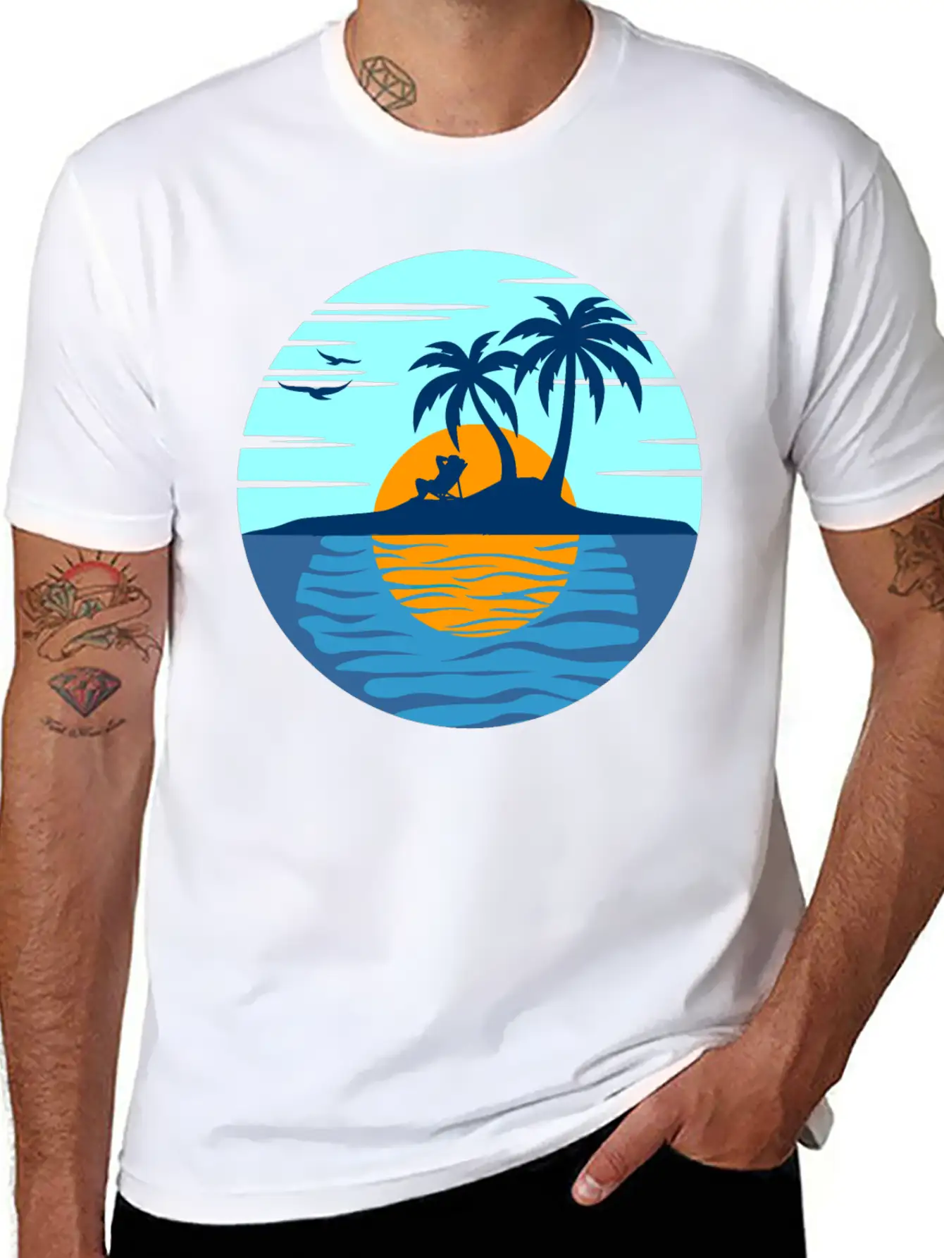 Feeling The Summer Comfortable Minimalist Graphic Tee – Summer Style Essential