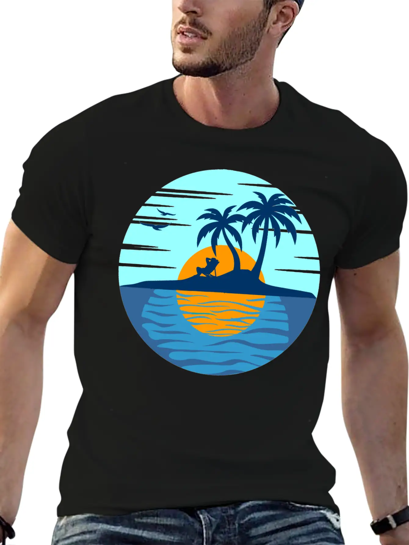 Feeling The Summer Comfortable Minimalist Graphic Tee – Summer Style Essential