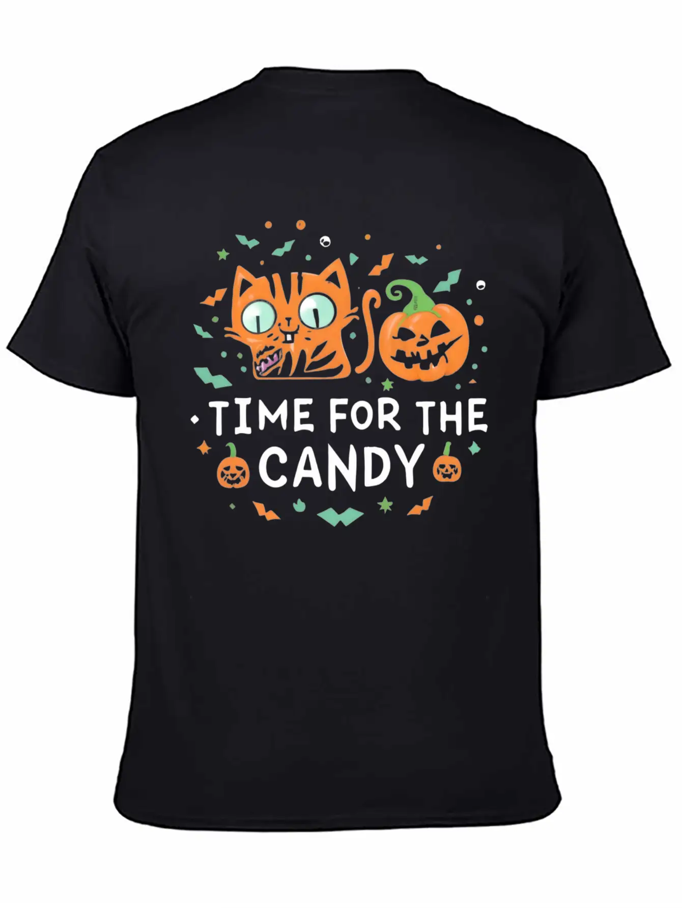 Feline Halloween: In Search Of Sweet Treasures Stylish Everyday T-Shirt – Unisex Basic Cotton Tee