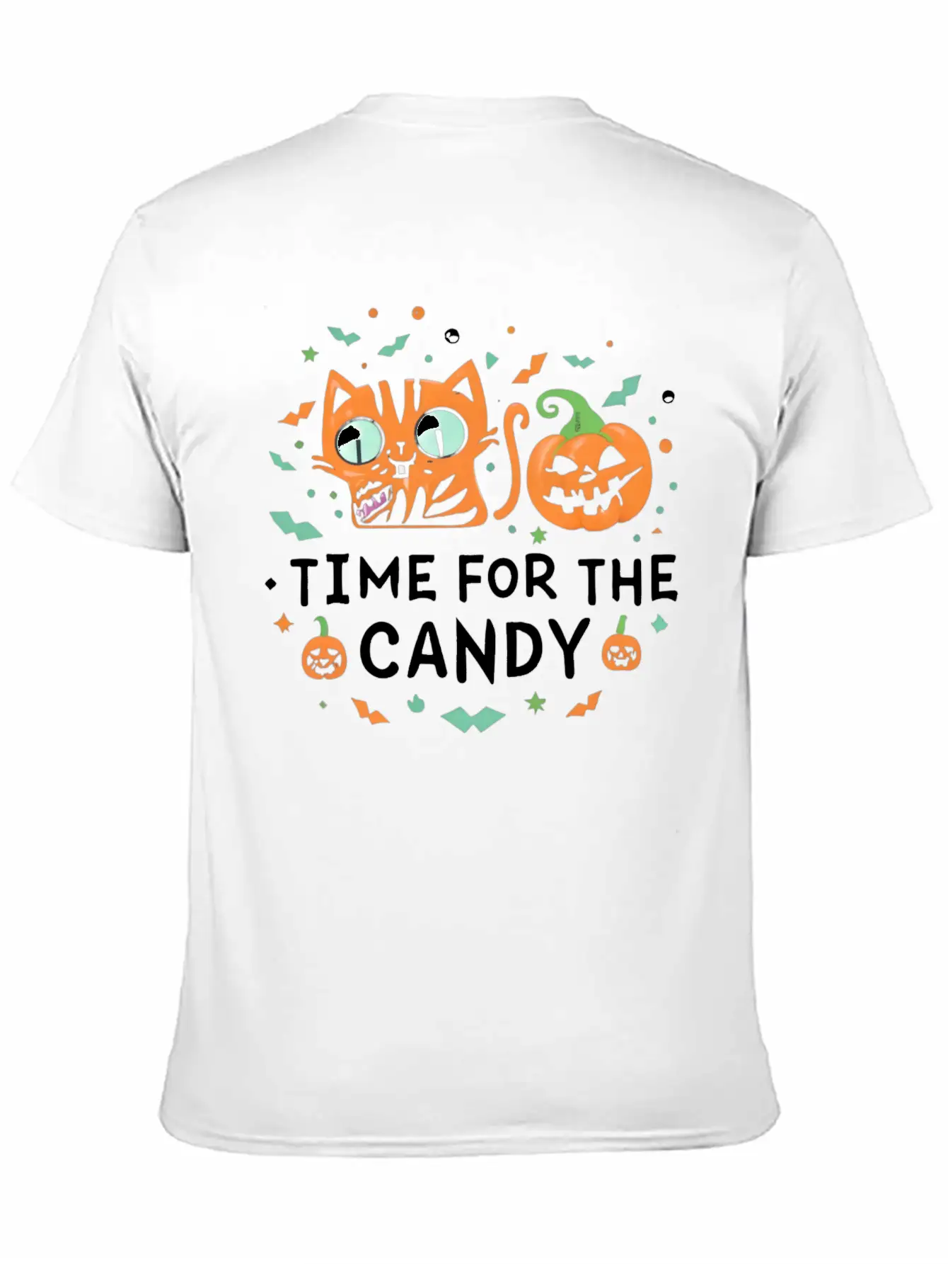Feline Halloween: In Search Of Sweet Treasures Stylish Everyday T-Shirt – Unisex Basic Cotton Tee
