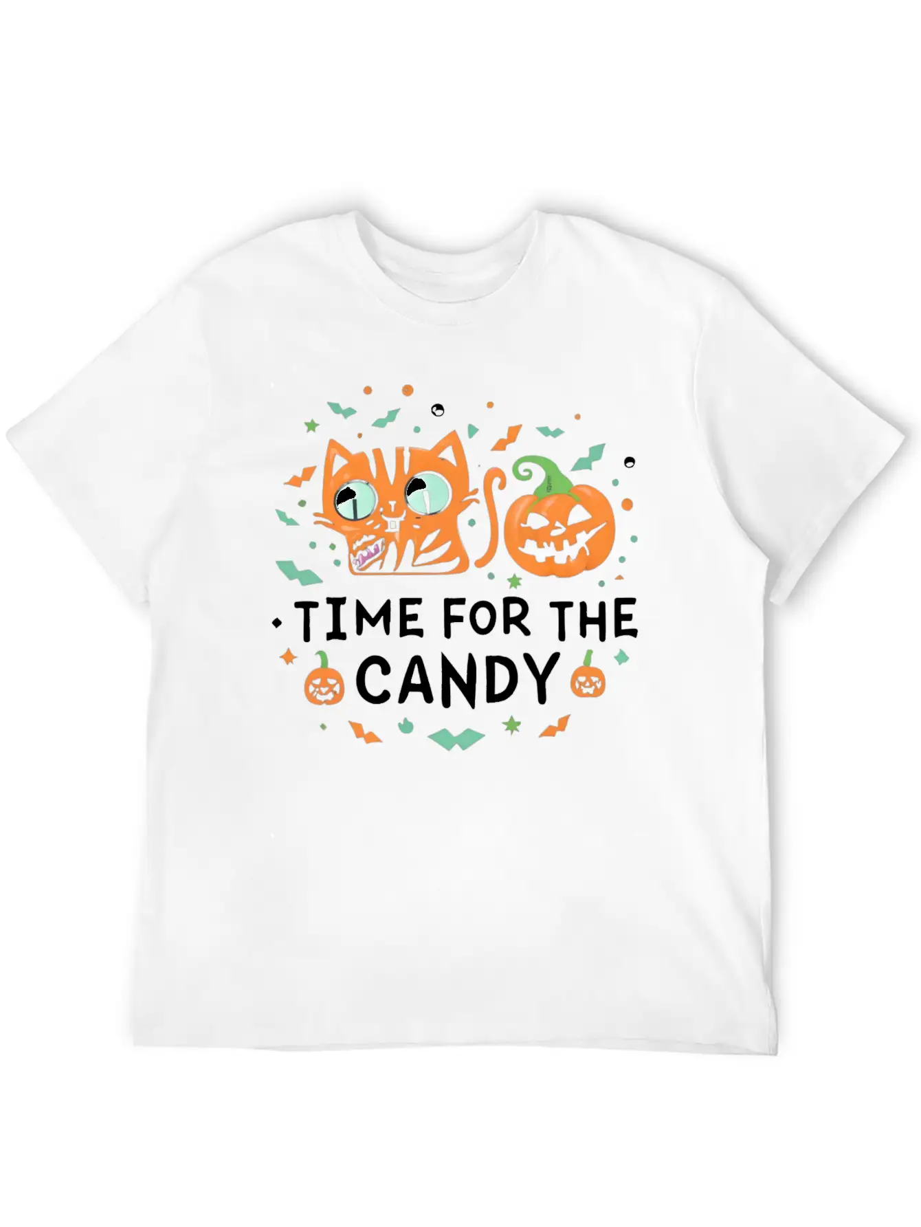 Feline Halloween: In Search Of Sweet Treasures Stylish Everyday T-Shirt – Unisex Basic Cotton Tee