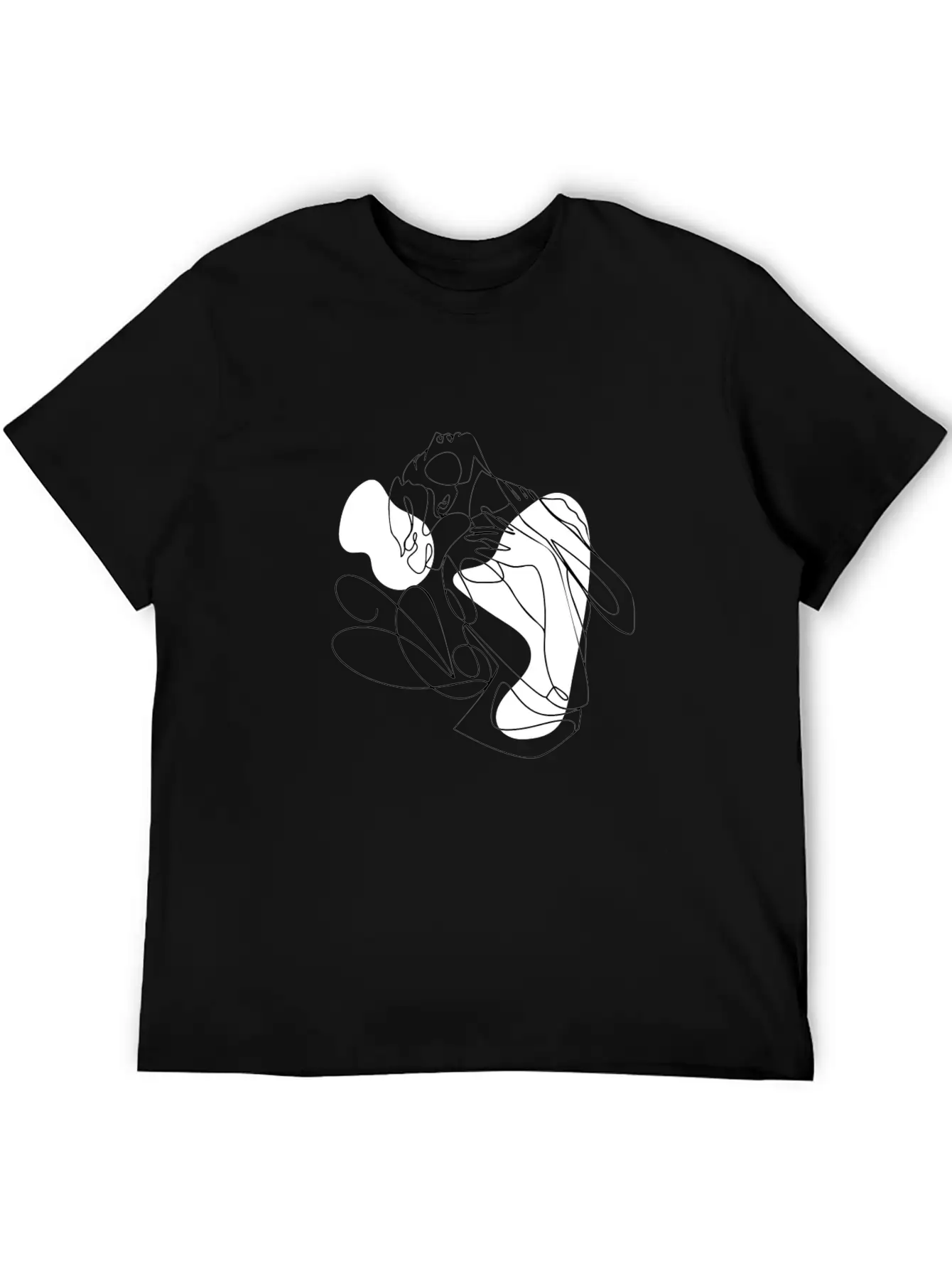 Female Body Line Art Unisex Casual T-Shirt – Clean Design For Daily Comfort
