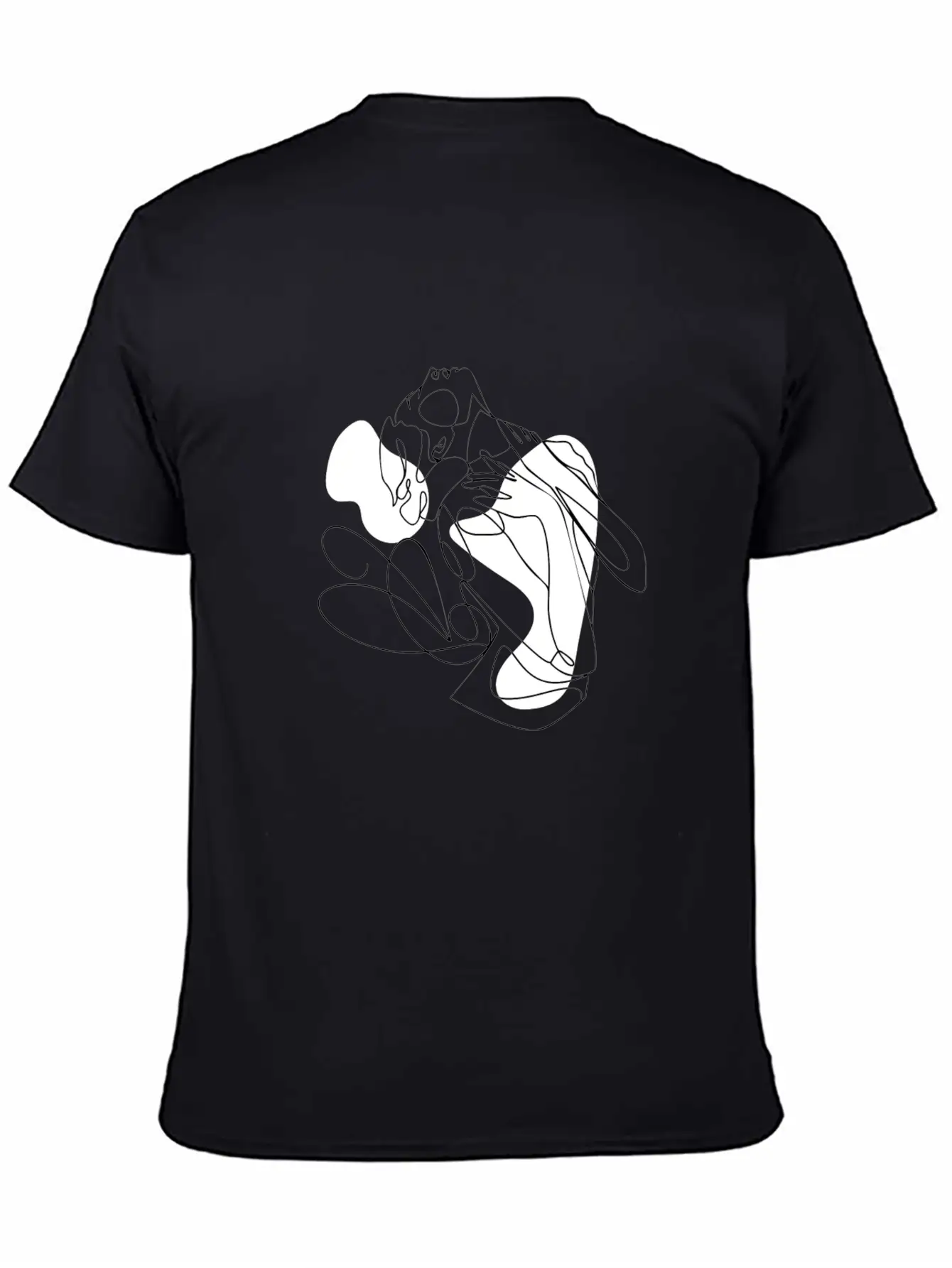Female Body Line Art Unisex Casual T-Shirt – Clean Design For Daily Comfort