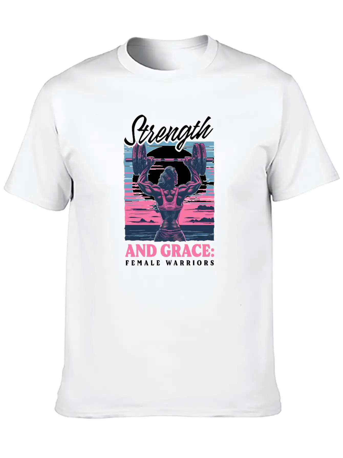 Female Bodybuilder Strength Grace Female Warriors Unisex Casual T-Shirt – Clean Design For Daily Comfort