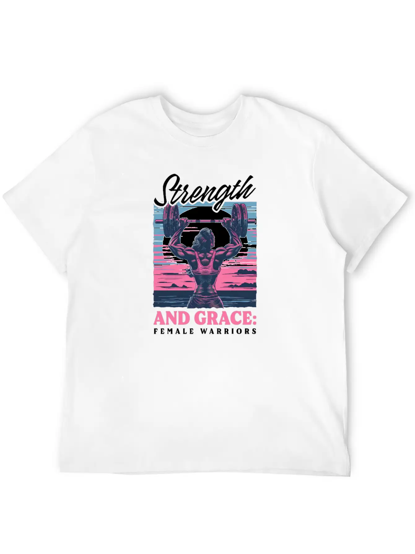 Female Bodybuilder Strength Grace Female Warriors Unisex Casual T-Shirt – Clean Design For Daily Comfort