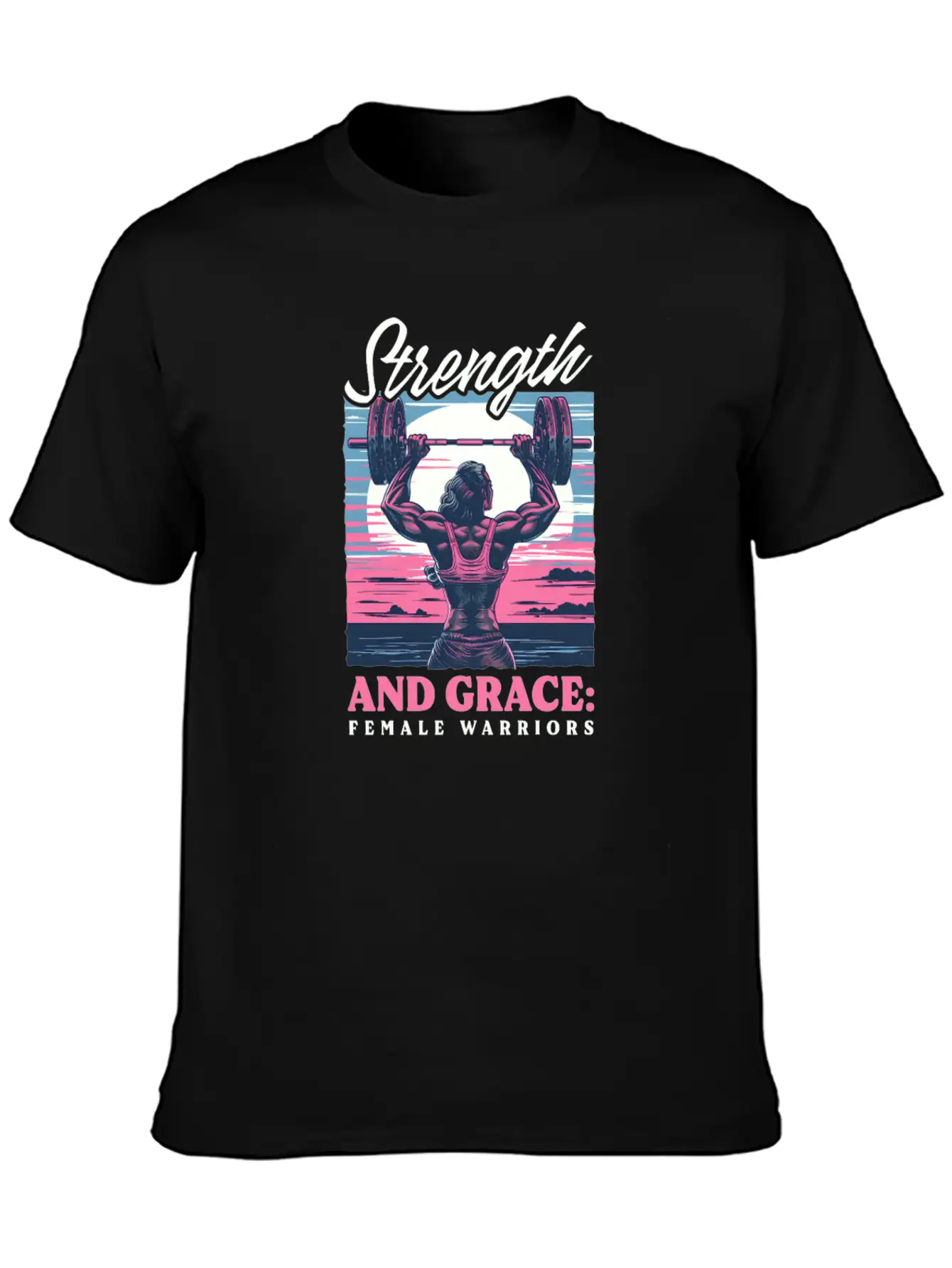 Female Bodybuilder Strength Grace Female Warriors Unisex Casual T-Shirt – Clean Design For Daily Comfort