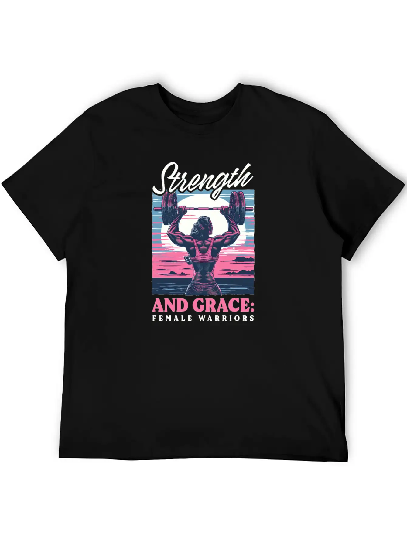 Female Bodybuilder Strength Grace Female Warriors Unisex Casual T-Shirt – Clean Design For Daily Comfort