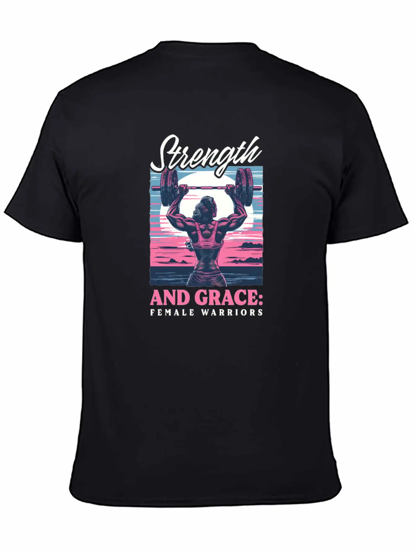 Female Bodybuilder Strength Grace Female Warriors Unisex Casual T-Shirt – Clean Design For Daily Comfort