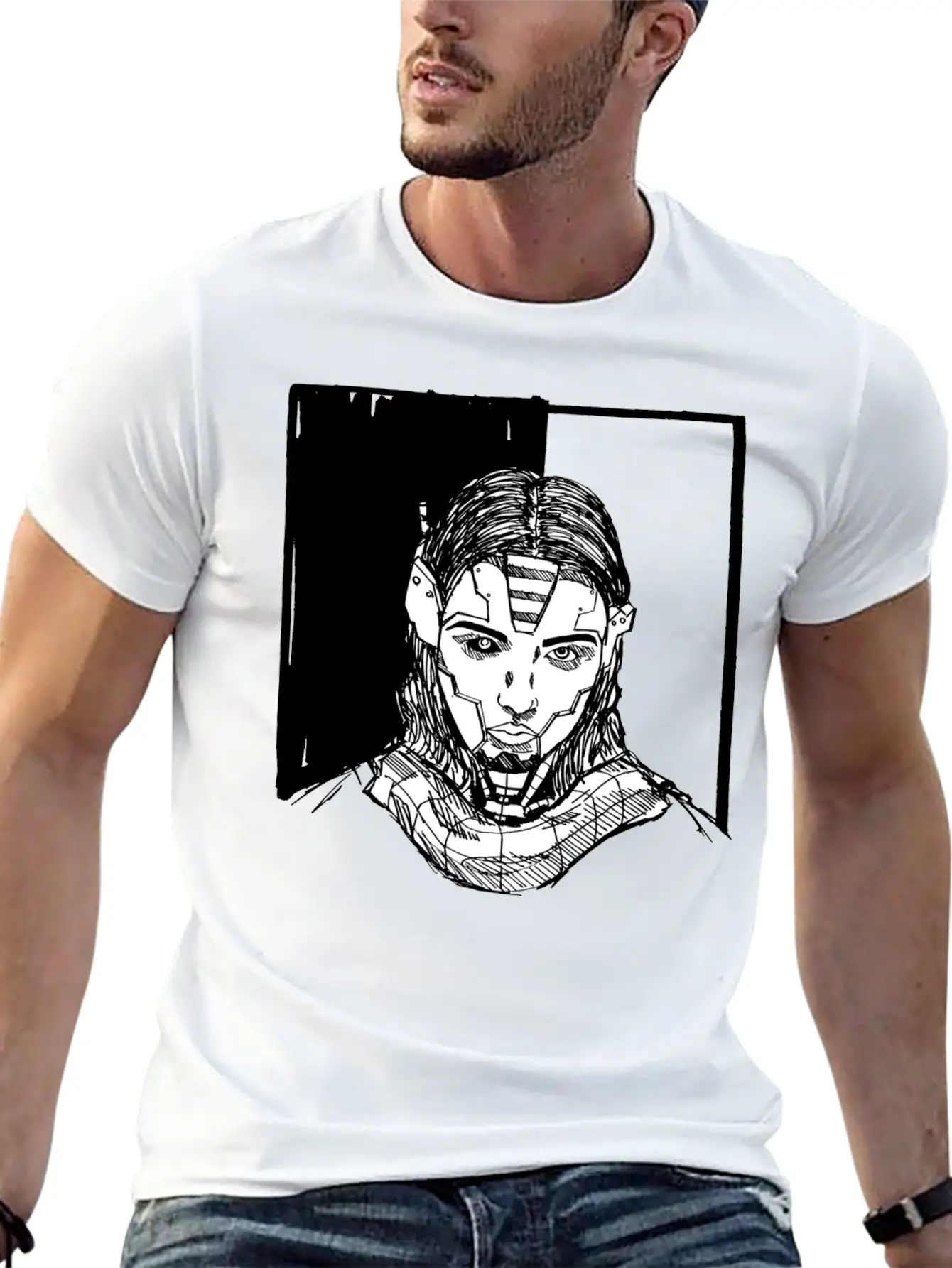 Female Robot, Cyborg, Android, Roboter AI, Stylish Everyday T-Shirt – Unisex Basic Cotton Tee